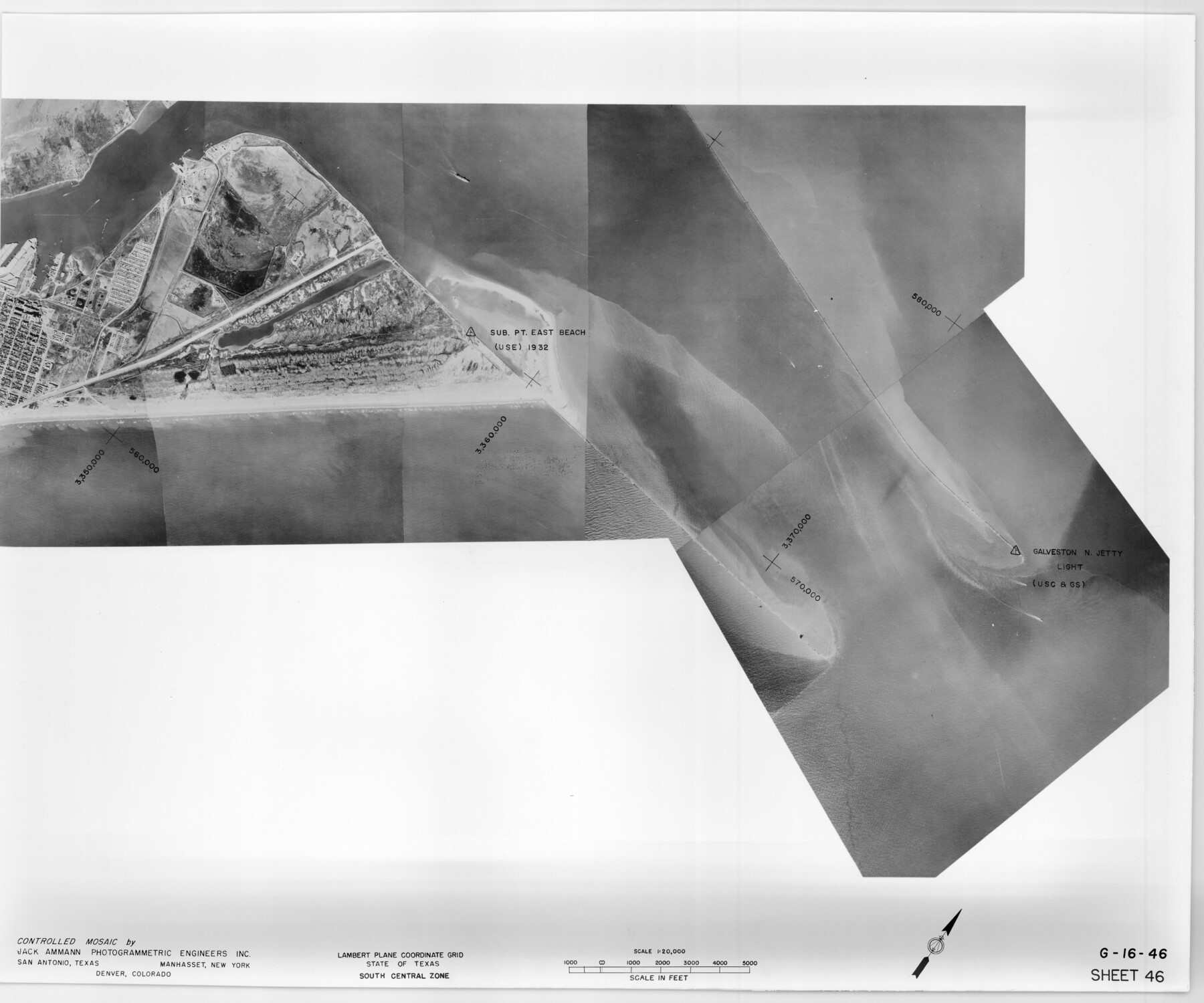 83505, Controlled Mosaic by Jack Amman Photogrammetric Engineers, Inc - Sheet 46, General Map Collection