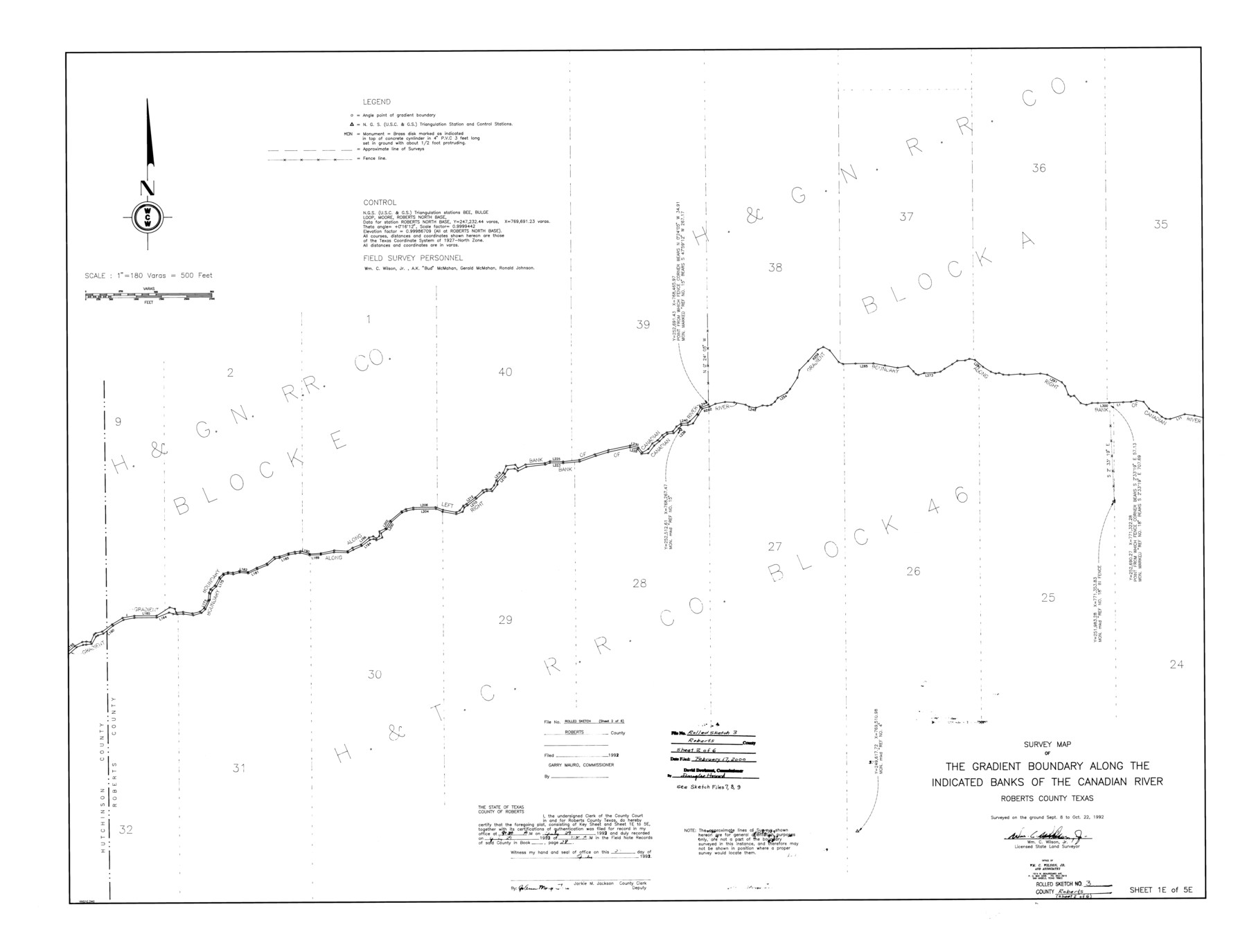 8355, Roberts County Rolled Sketch 3, General Map Collection