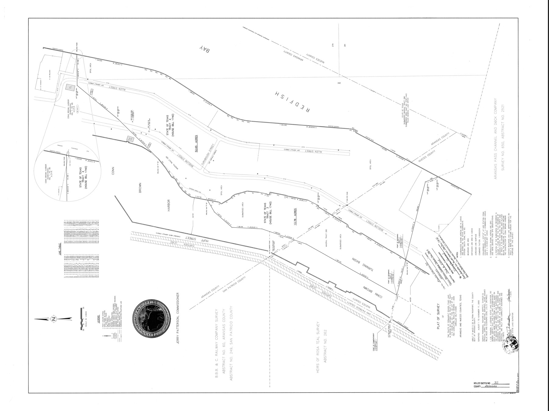 83555, Aransas County Rolled Sketch 35, General Map Collection