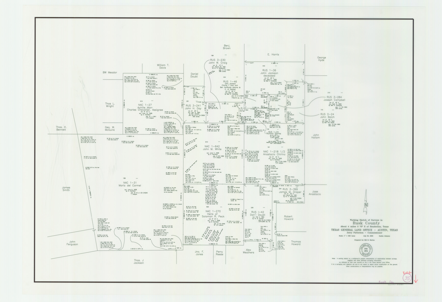 83584, Rusk County Working Sketch 35, General Map Collection