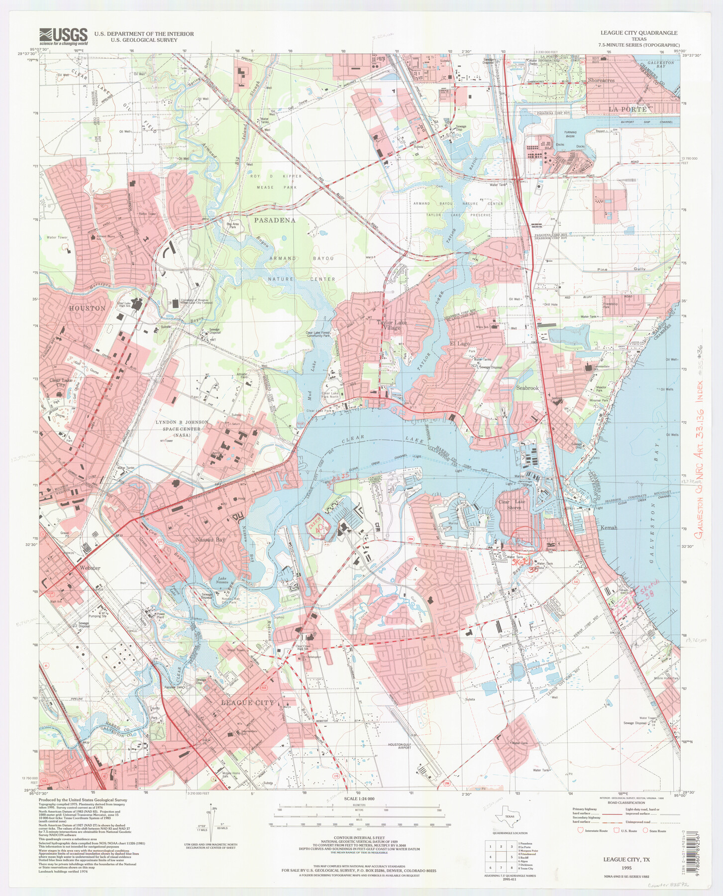 83592, Galveston County NRC Article 33.136 Location Key Sheet, General Map Collection