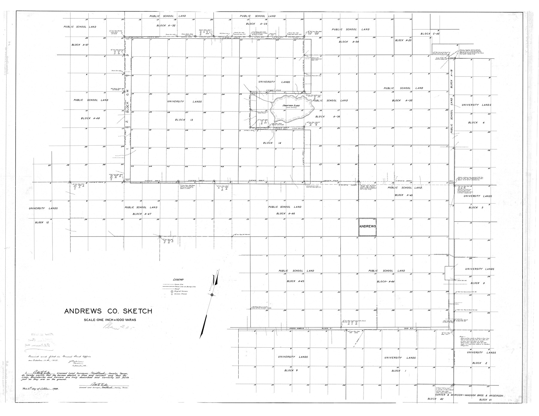 8363, Andrews County Rolled Sketch 6, General Map Collection