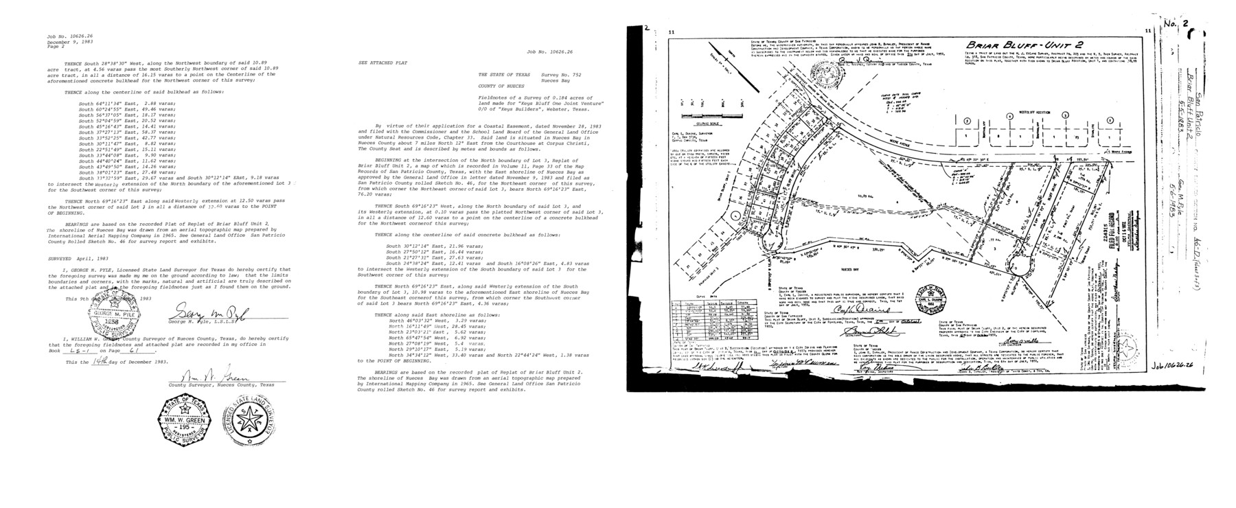 8375, San Patricio County Rolled Sketch 46D, General Map Collection