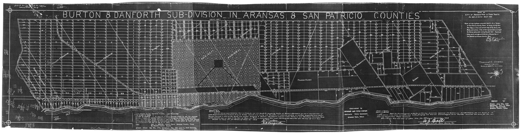 8422, Aransas County Rolled Sketch 30, General Map Collection
