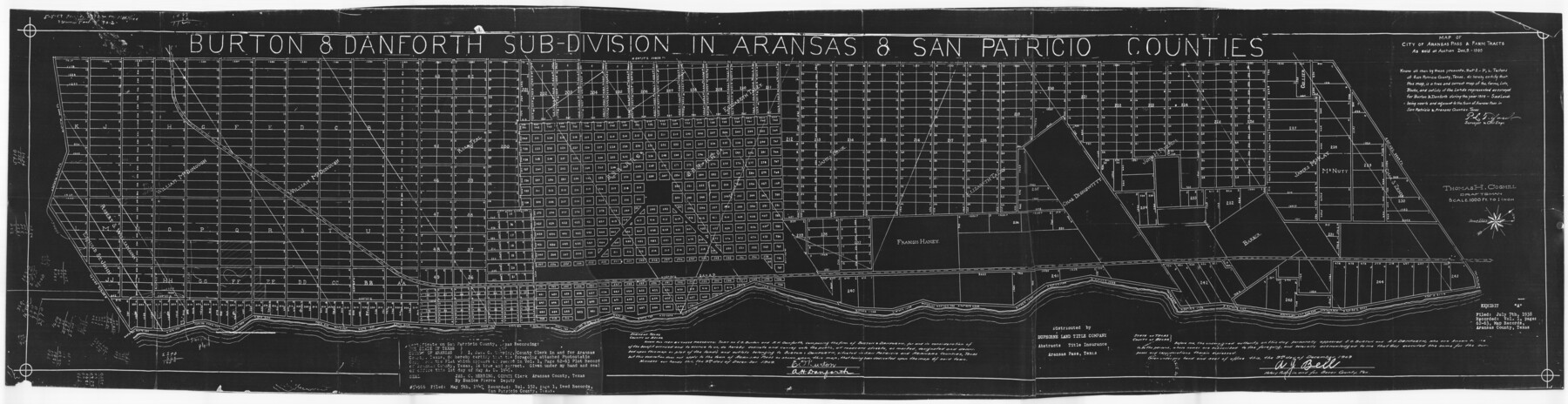 8422, Aransas County Rolled Sketch 30, General Map Collection