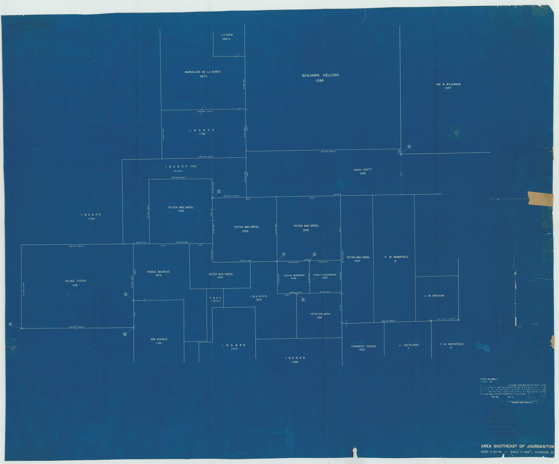 8427, Atascosa County Rolled Sketch 8, General Map Collection