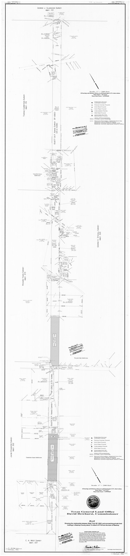 8443, Bastrop County Rolled Sketch 4, General Map Collection