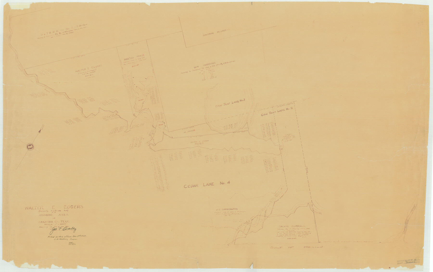 8458, Brazoria County Rolled Sketch 28, General Map Collection