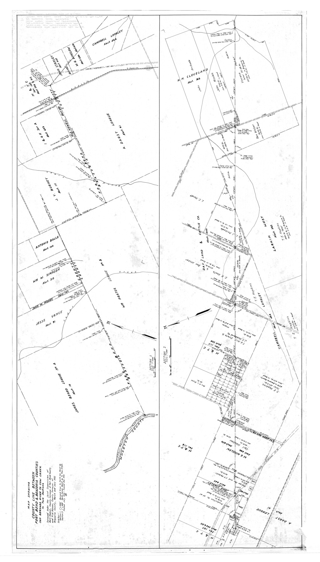 8459, Brazoria County Rolled Sketch 35, General Map Collection