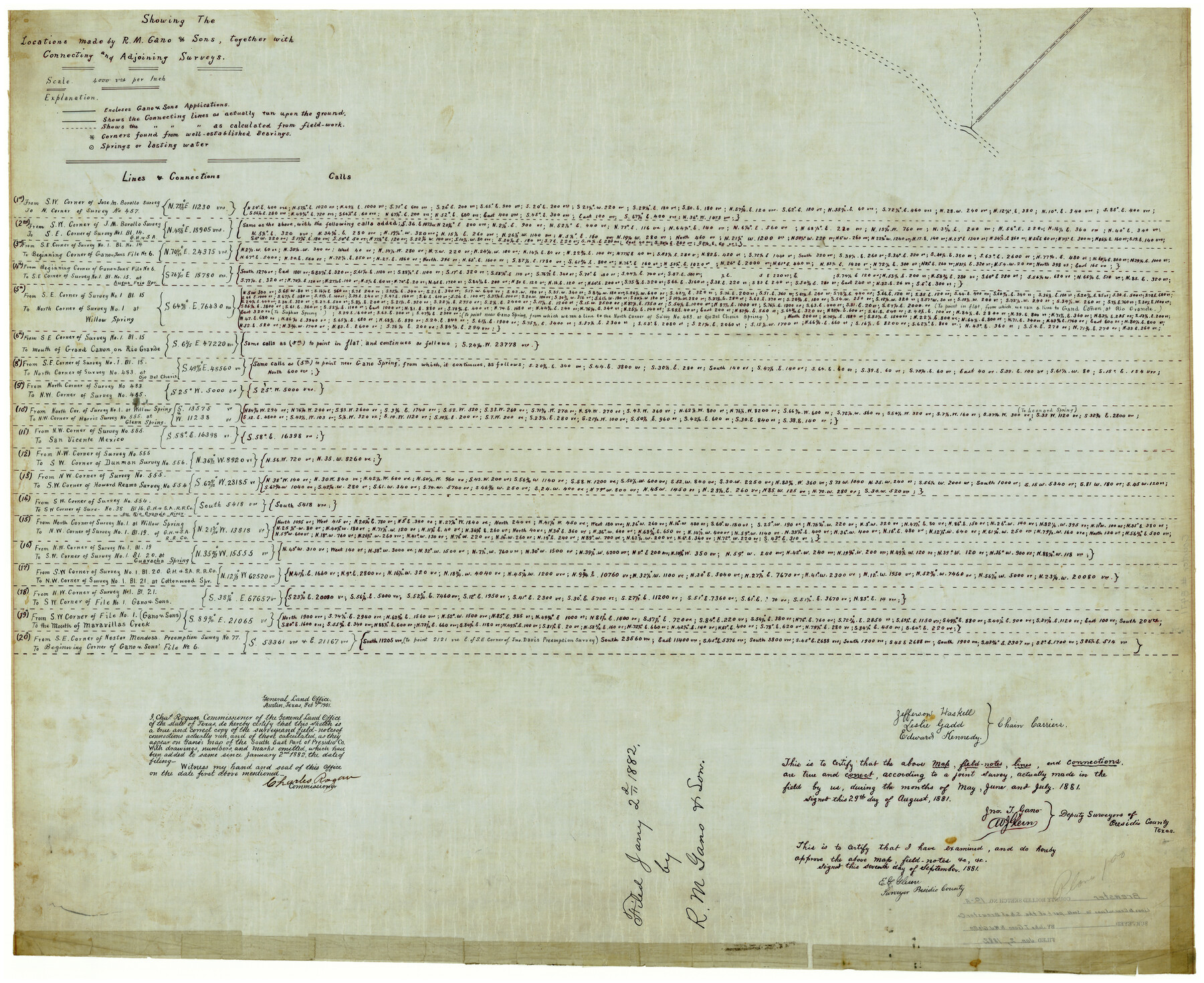 8471, Brewster County Rolled Sketch 19A, General Map Collection
