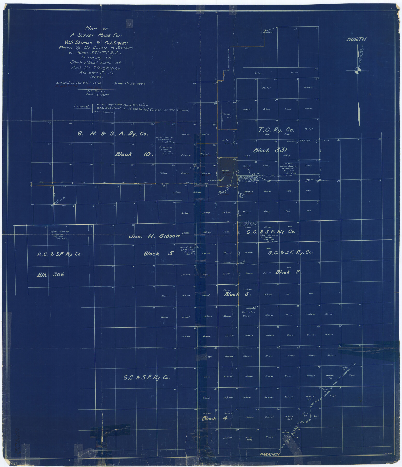 8481, Brewster County Rolled Sketch 56, General Map Collection