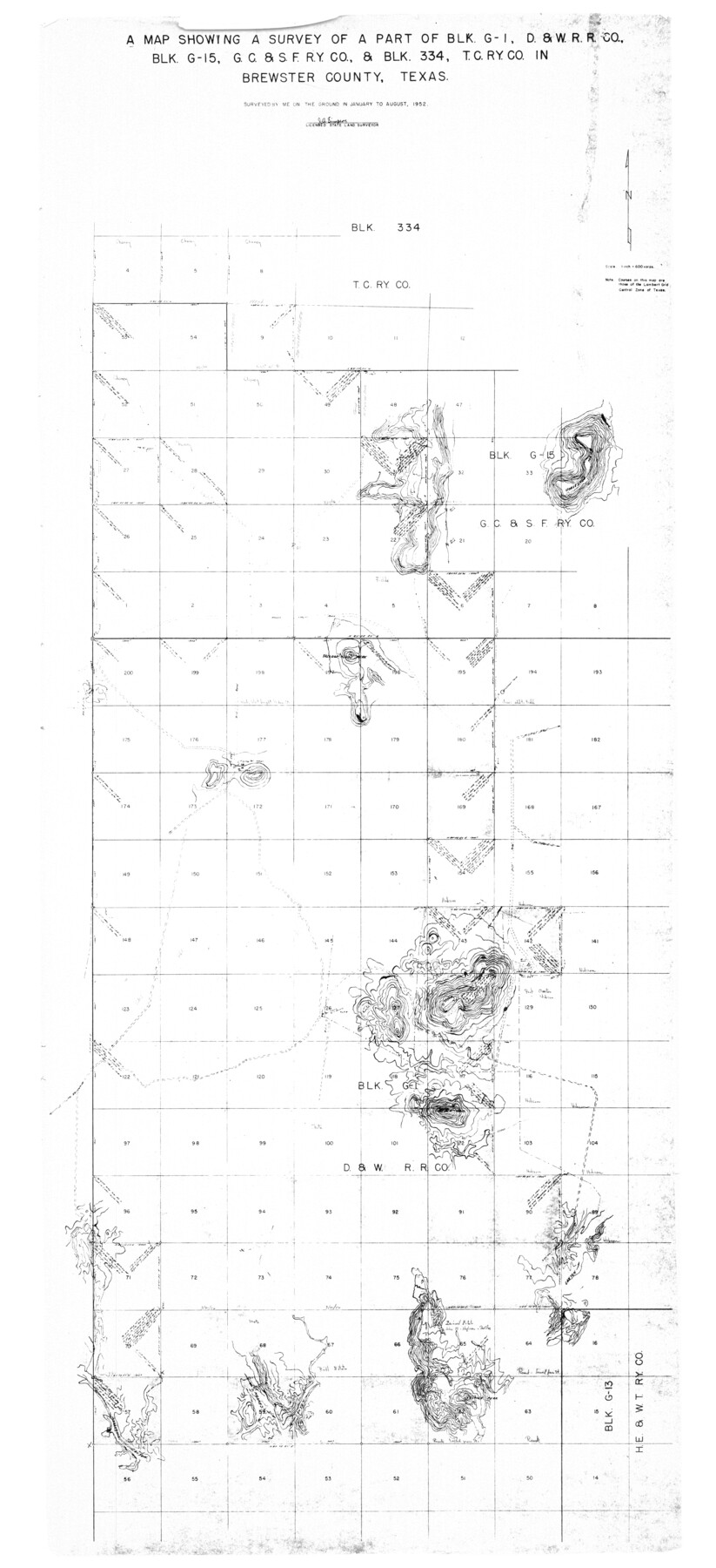 8498, Brewster County Rolled Sketch 82A, General Map Collection