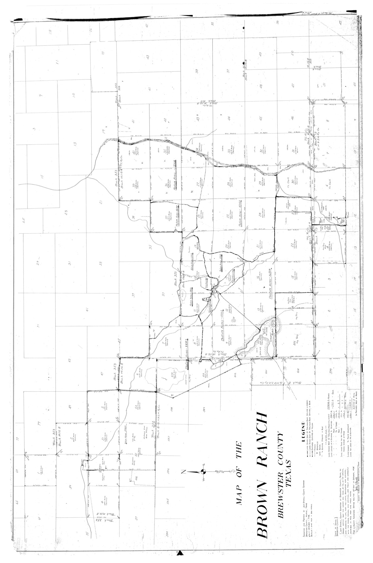 Brewster County Rolled Sketch 104 | 8511, Brewster County Rolled Sketch  104, General Map Collection | 8511, Brewster County Rolled Sketch 104,  General Map Collection | Search results | Search | Texas GLO