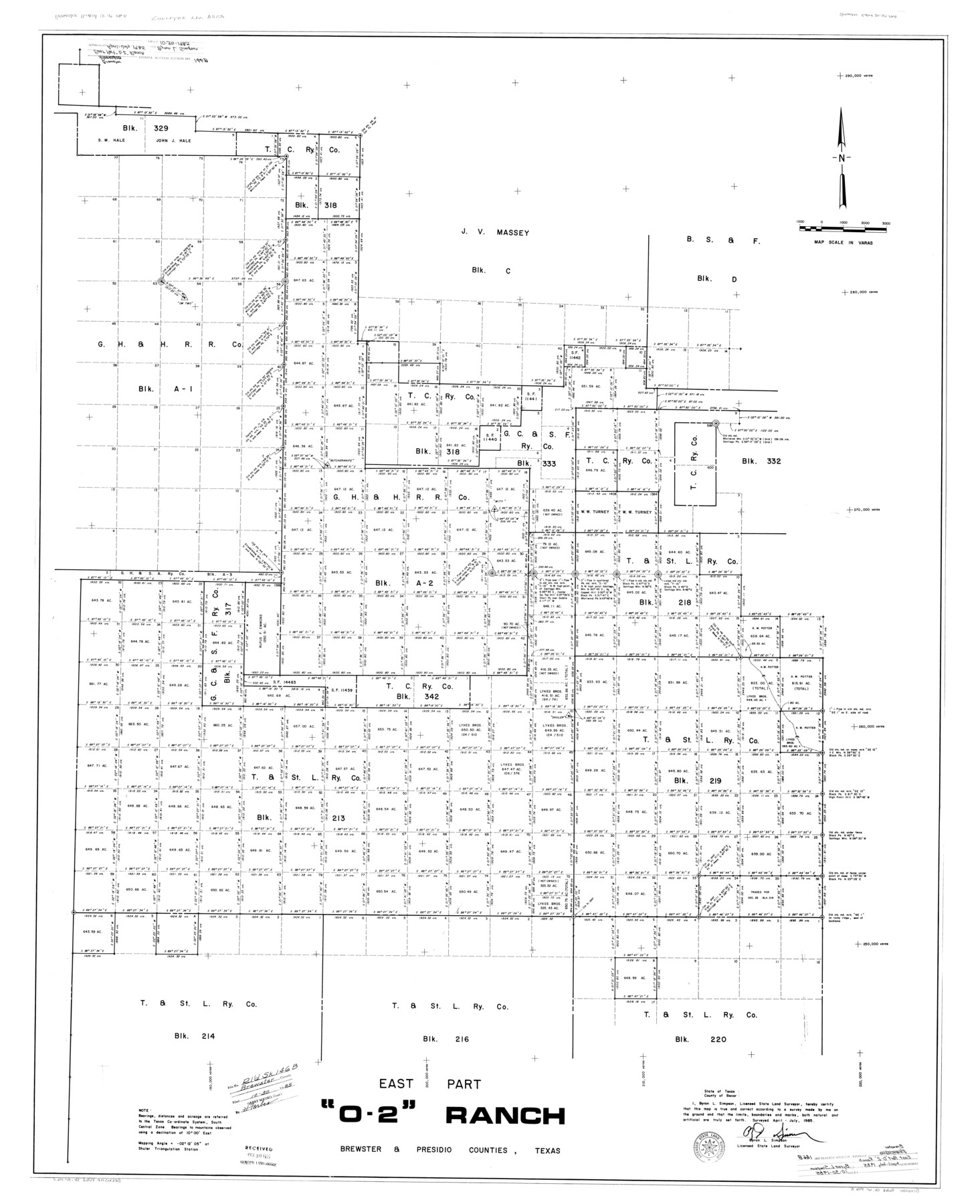 8528, Brewster County Rolled Sketch 146B, General Map Collection