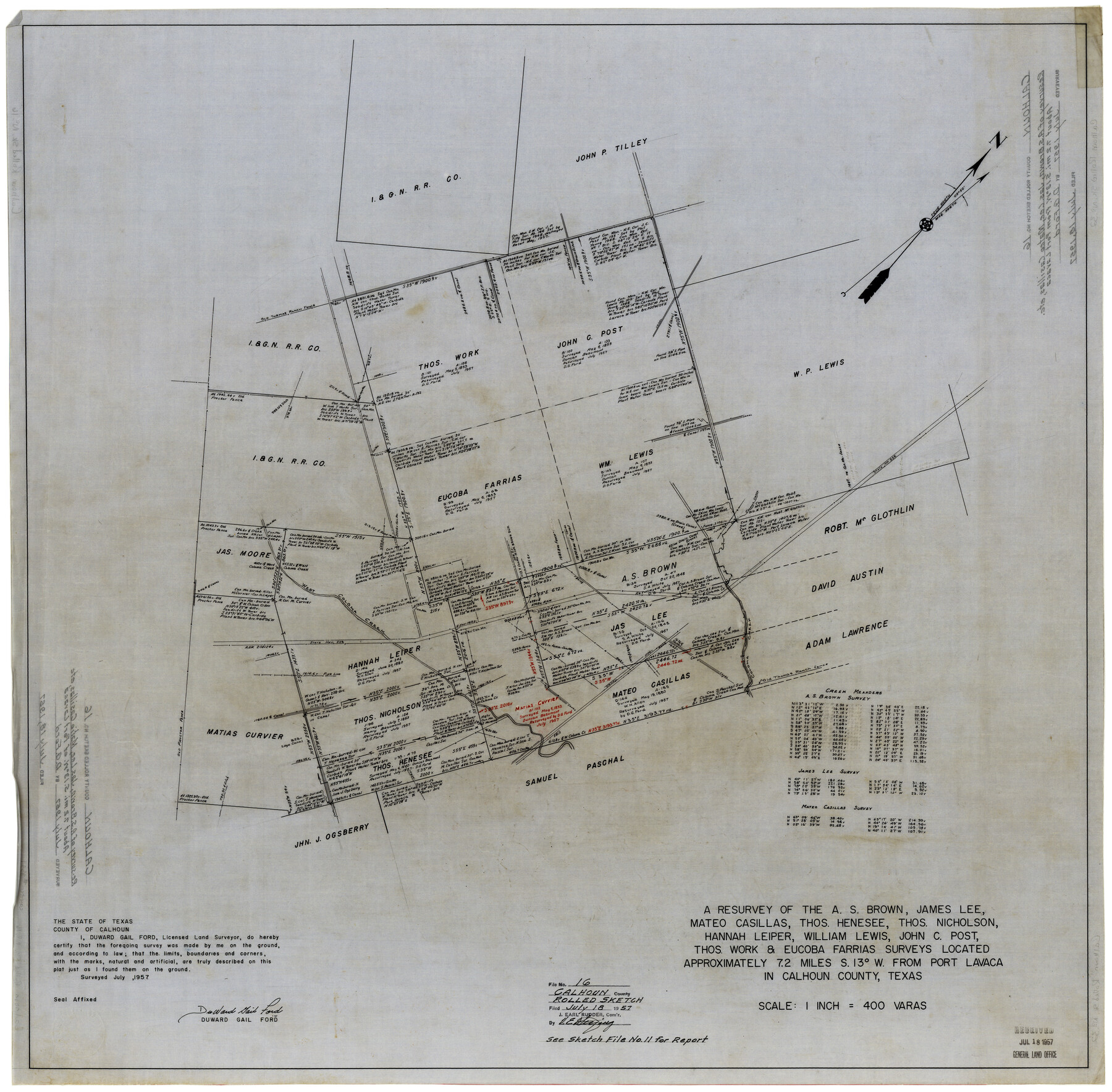 8549, Calhoun County Rolled Sketch 16, General Map Collection
