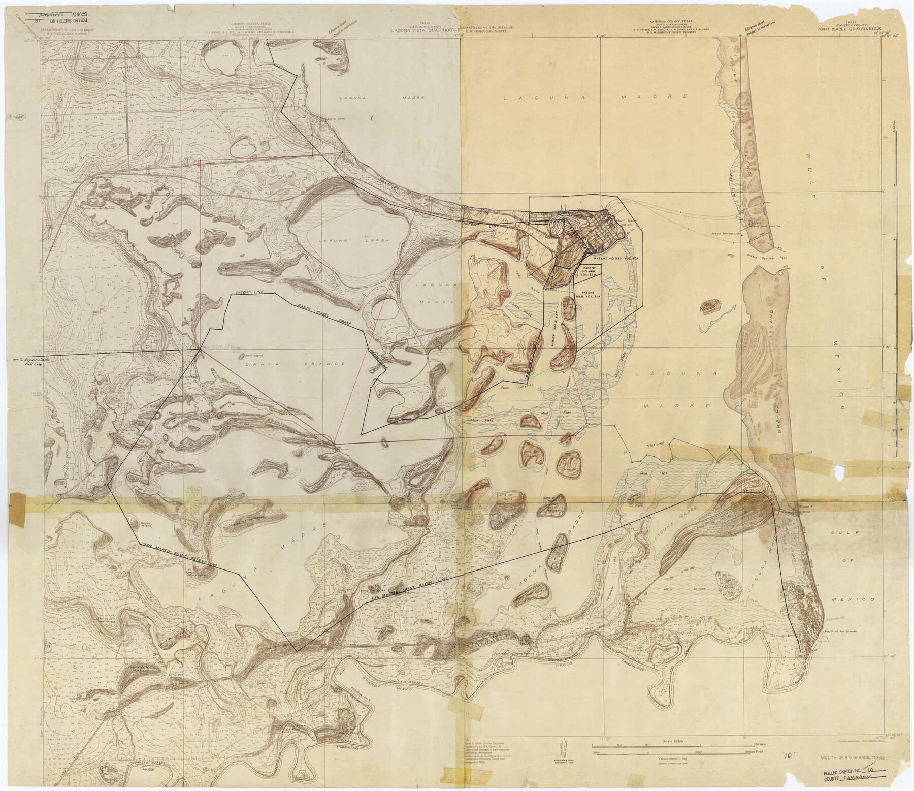 8566, Cameron County Rolled Sketch 10, General Map Collection