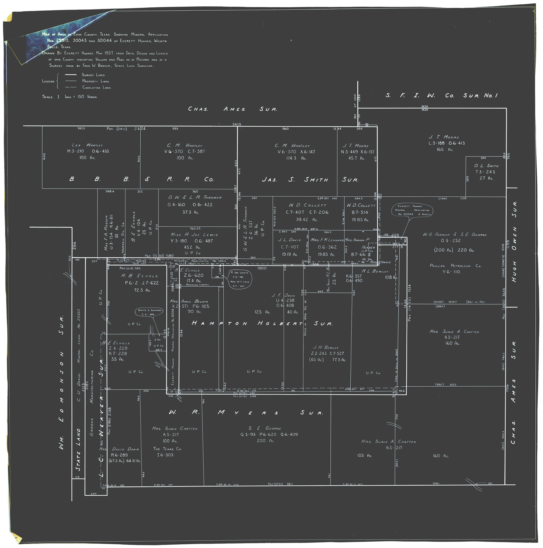 8585, Cass County Rolled Sketch 3, General Map Collection
