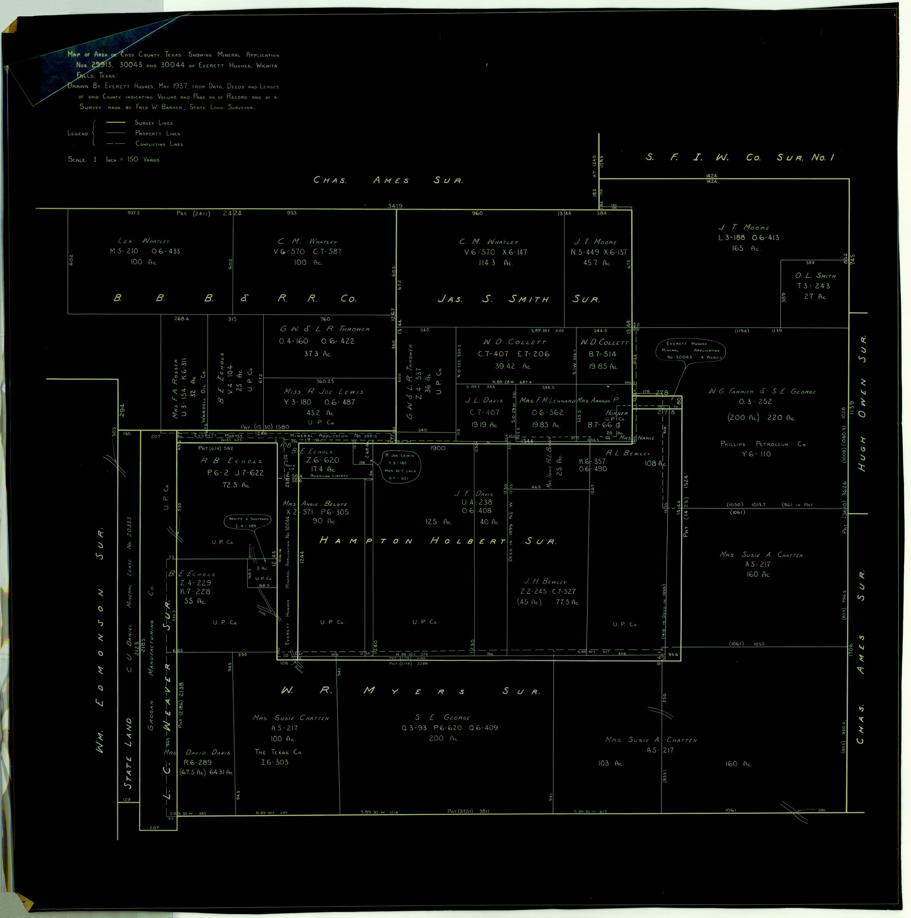 8585, Cass County Rolled Sketch 3, General Map Collection