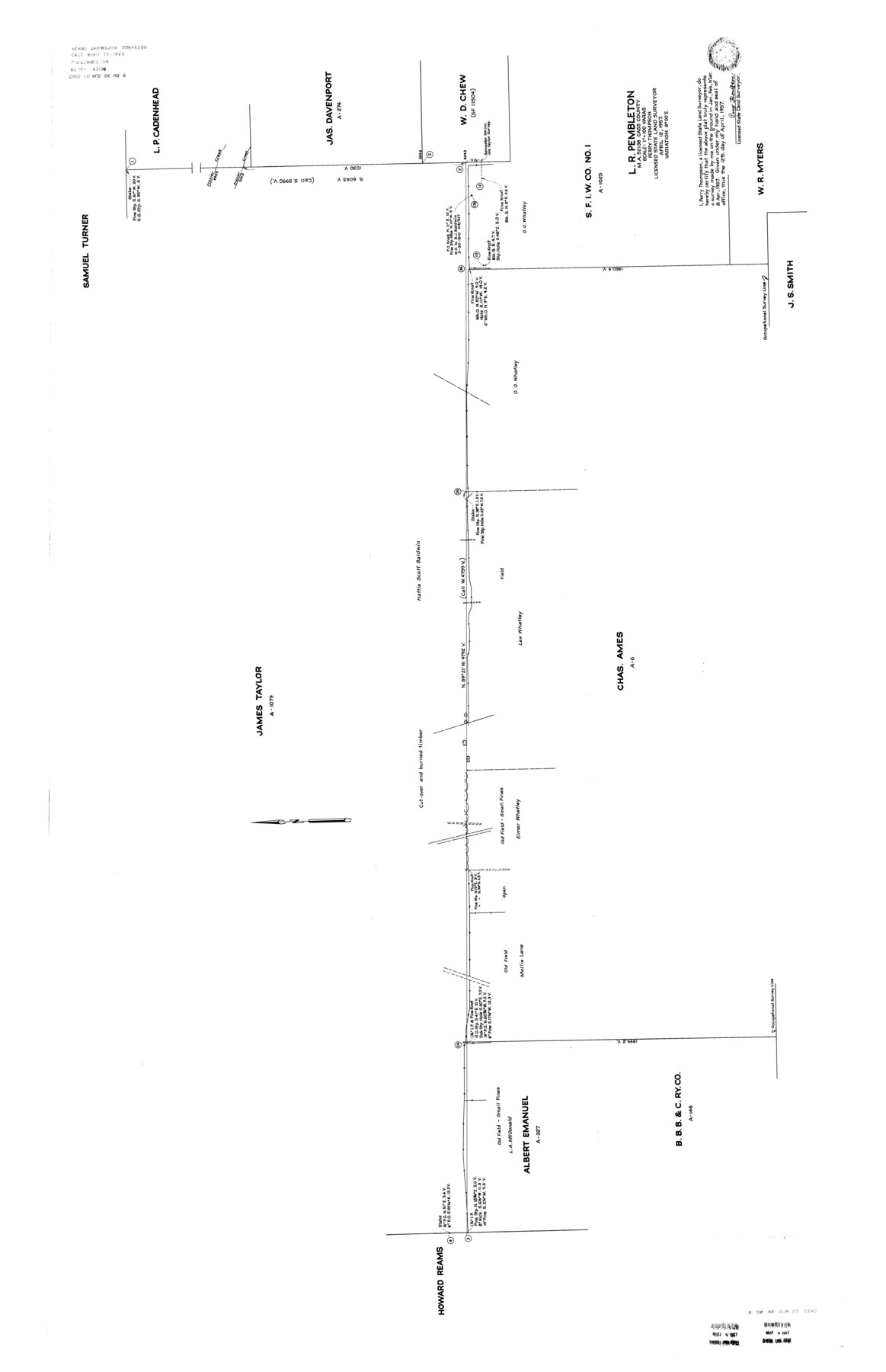 8586, Cass County Rolled Sketch 6, General Map Collection