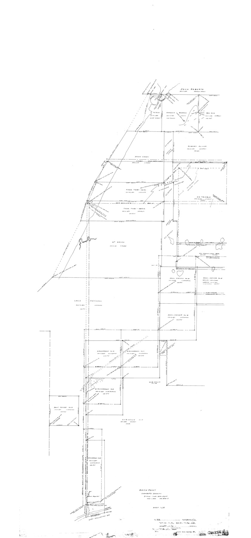 8592, Chambers County Rolled Sketch 23A, General Map Collection