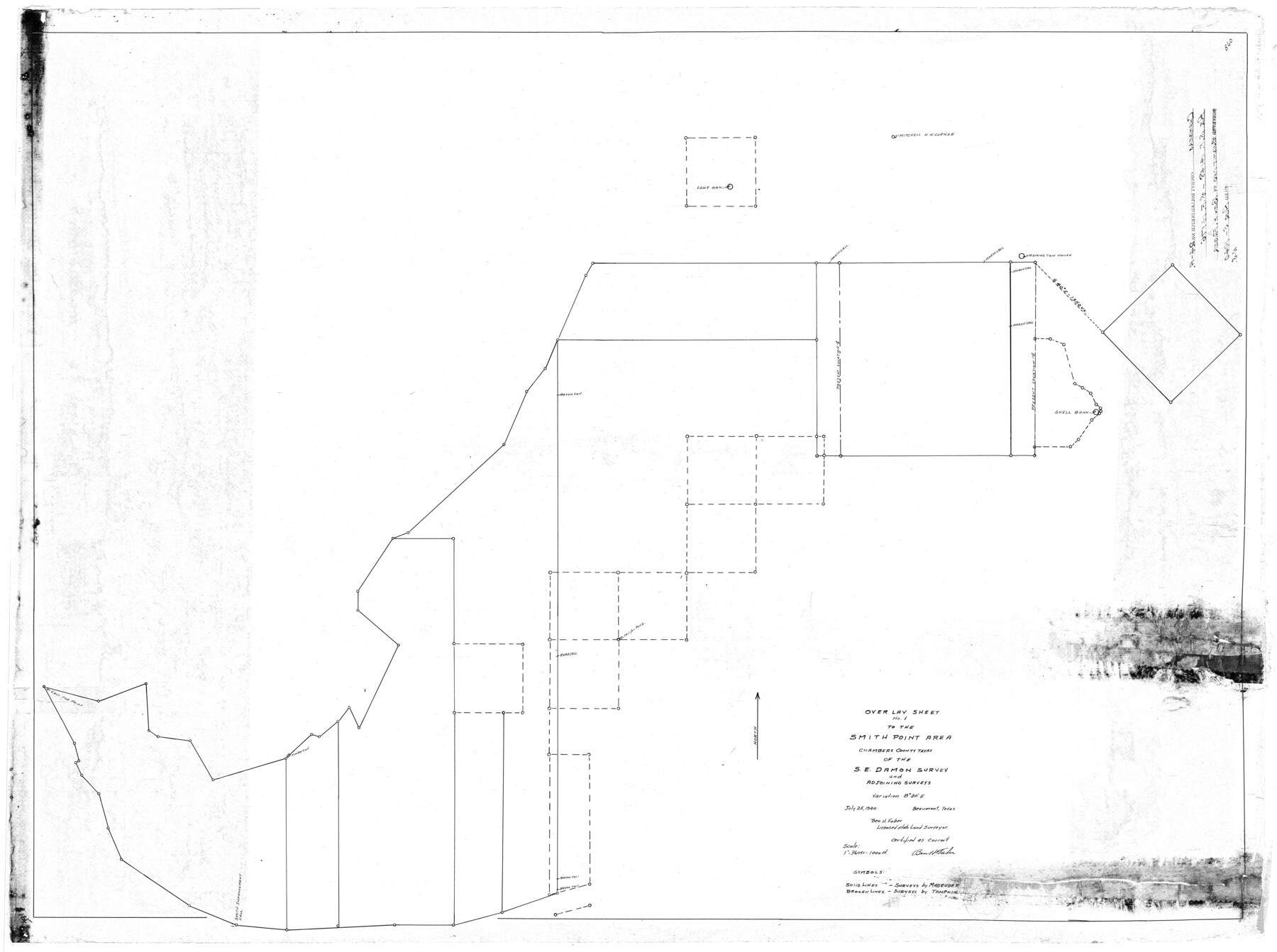 8595, Chambers County Rolled Sketch 24A, General Map Collection
