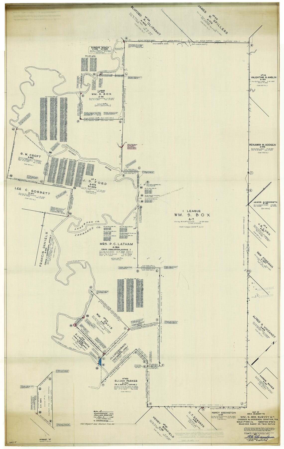 8597, Cherokee County Rolled Sketch 3, General Map Collection