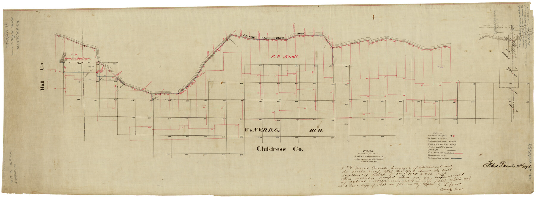 8598, Childress County Rolled Sketch 3, General Map Collection
