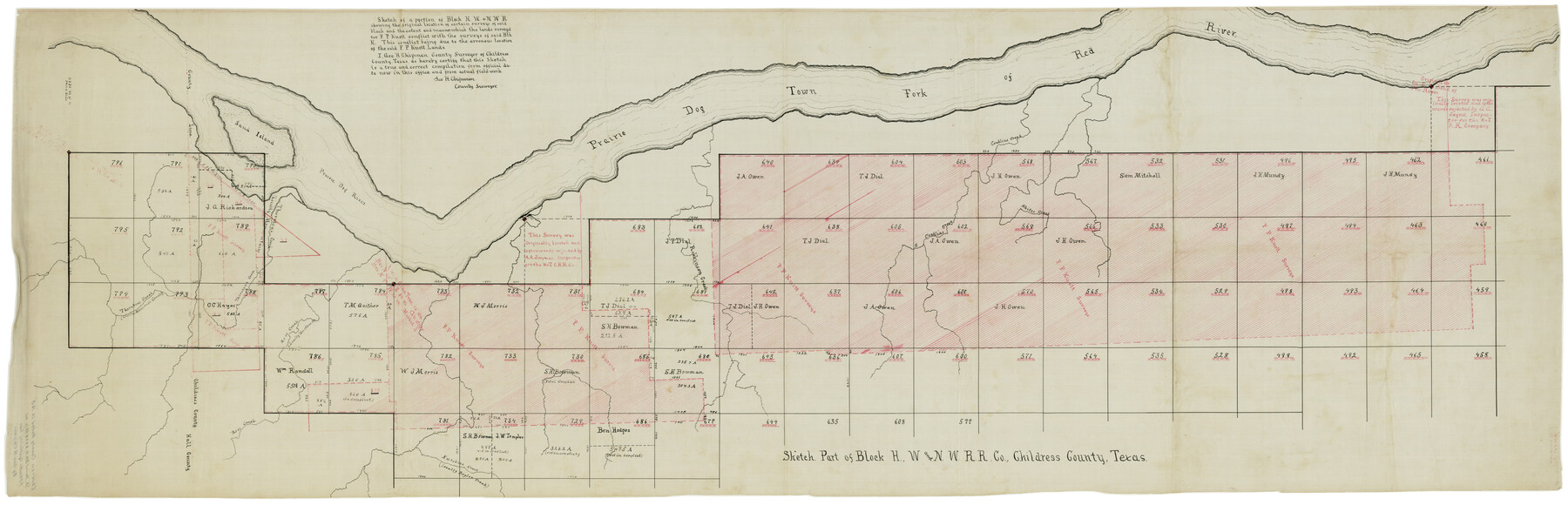 8600, Childress County Rolled Sketch 16B, General Map Collection
