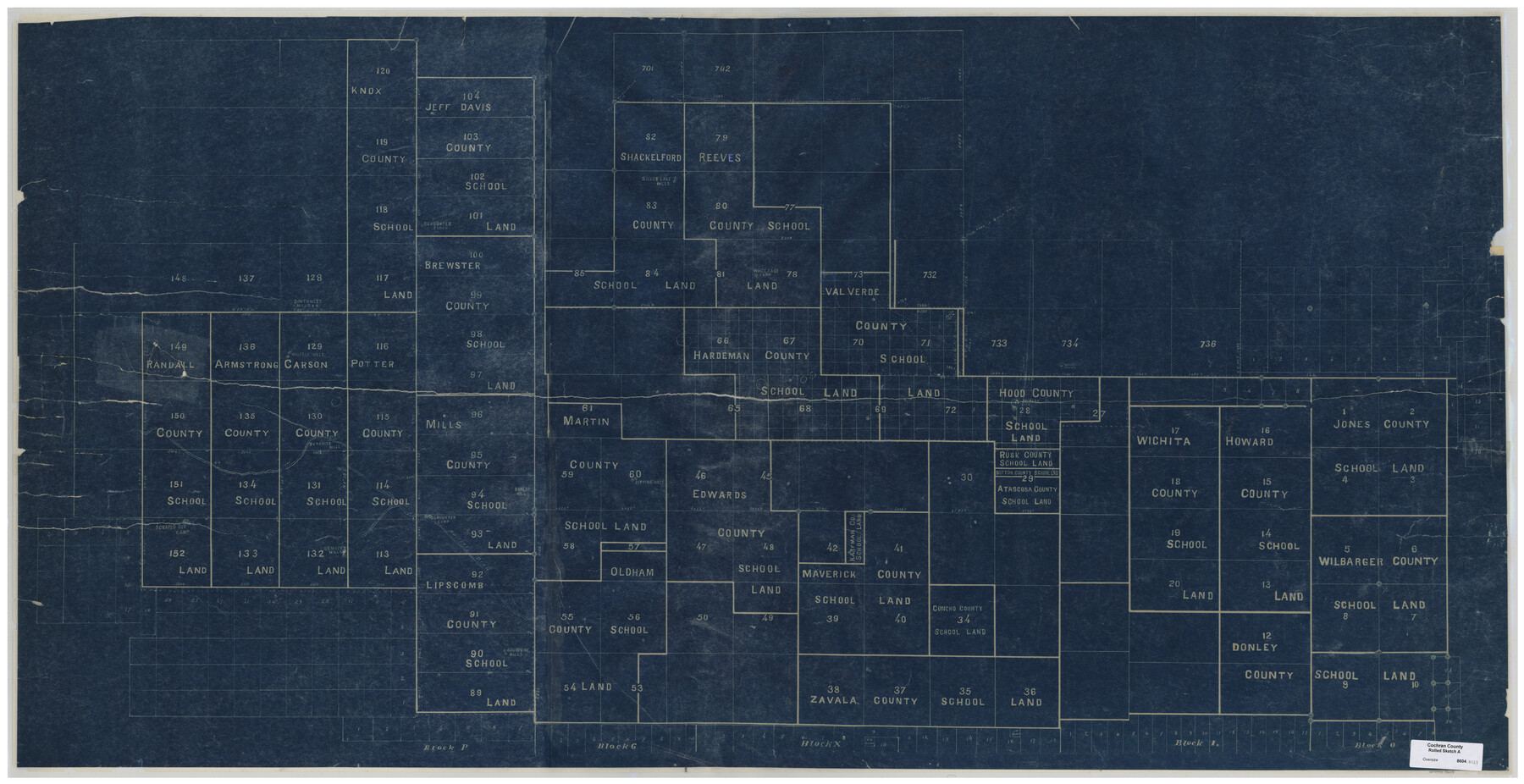 8604, Cochran County Rolled Sketch A, General Map Collection