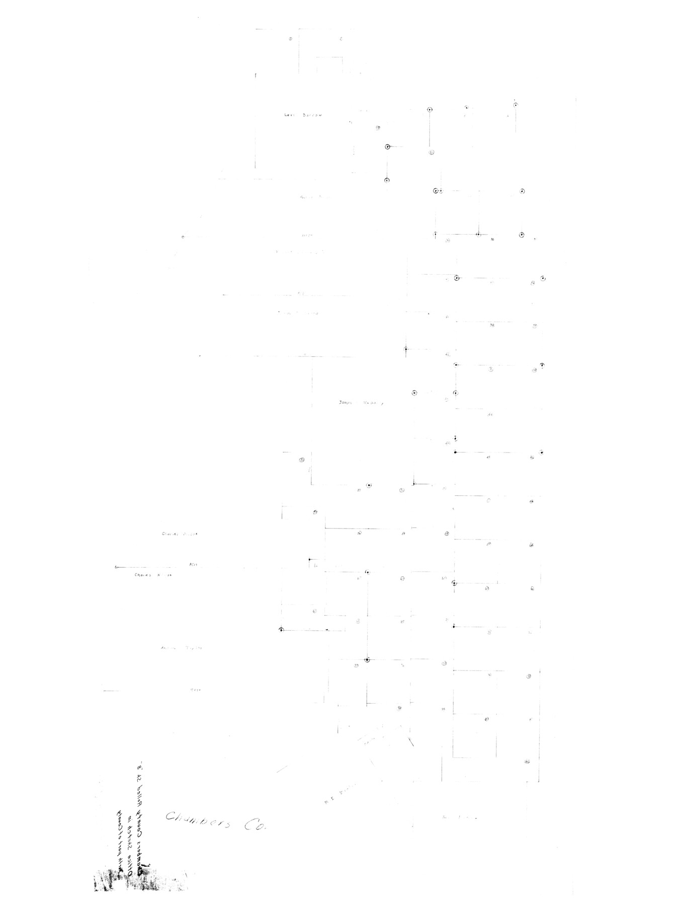 8612, Chambers County Rolled Sketch 8, General Map Collection