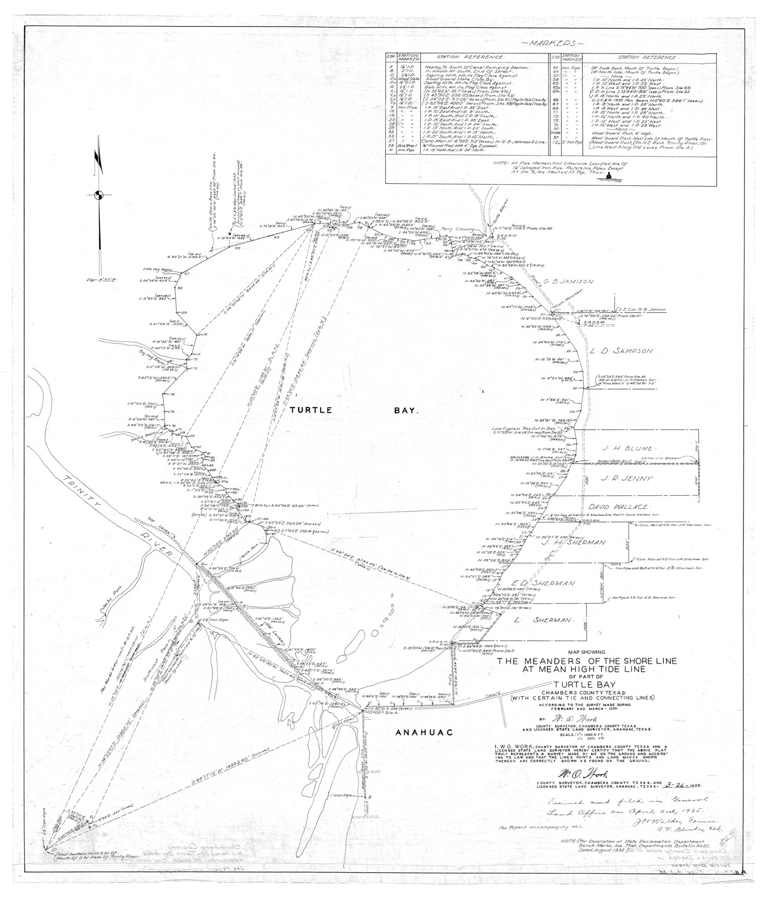 8613, Chambers County Rolled Sketch 12, General Map Collection