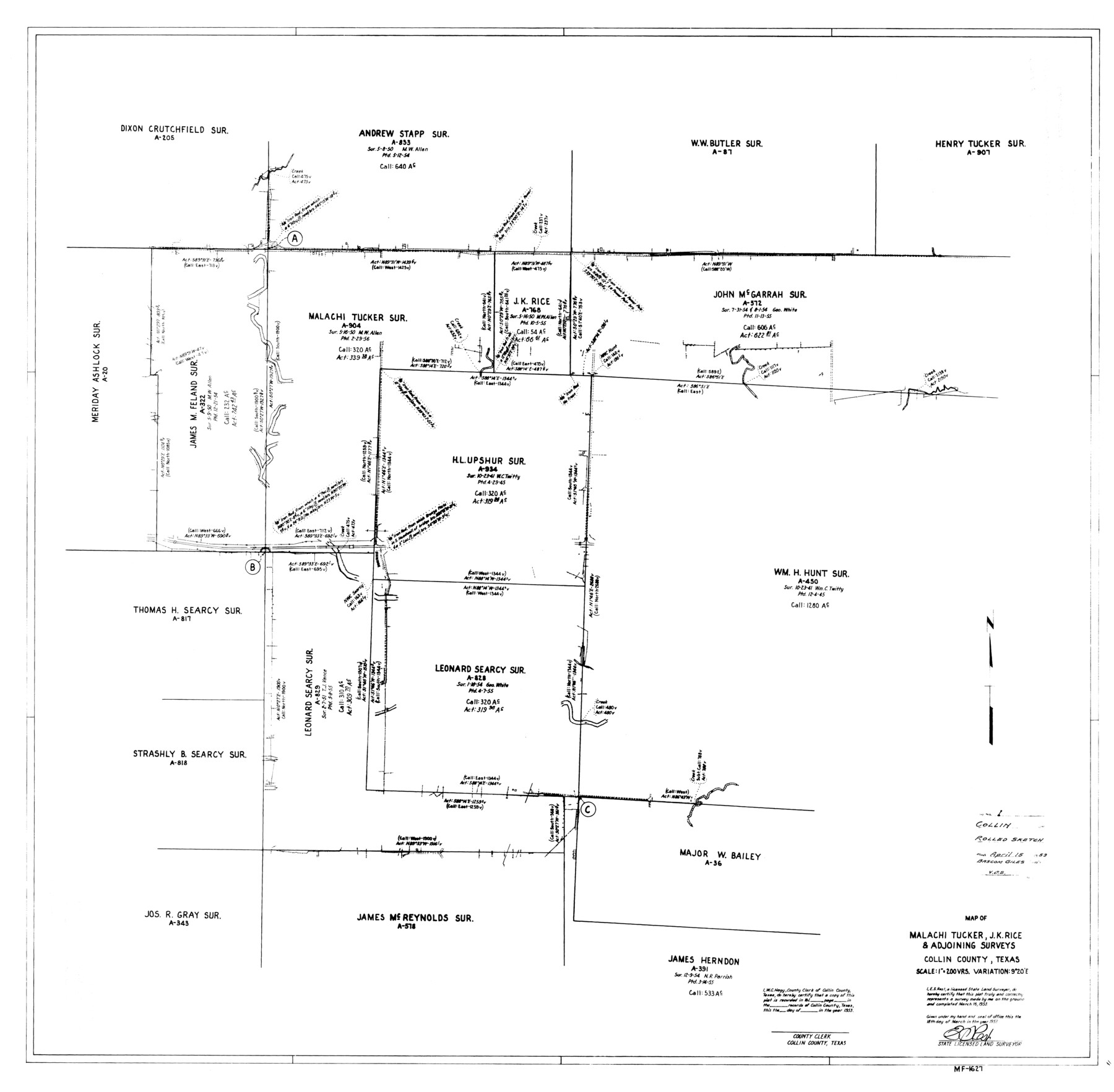 8635, Collin County Rolled Sketch 1, General Map Collection