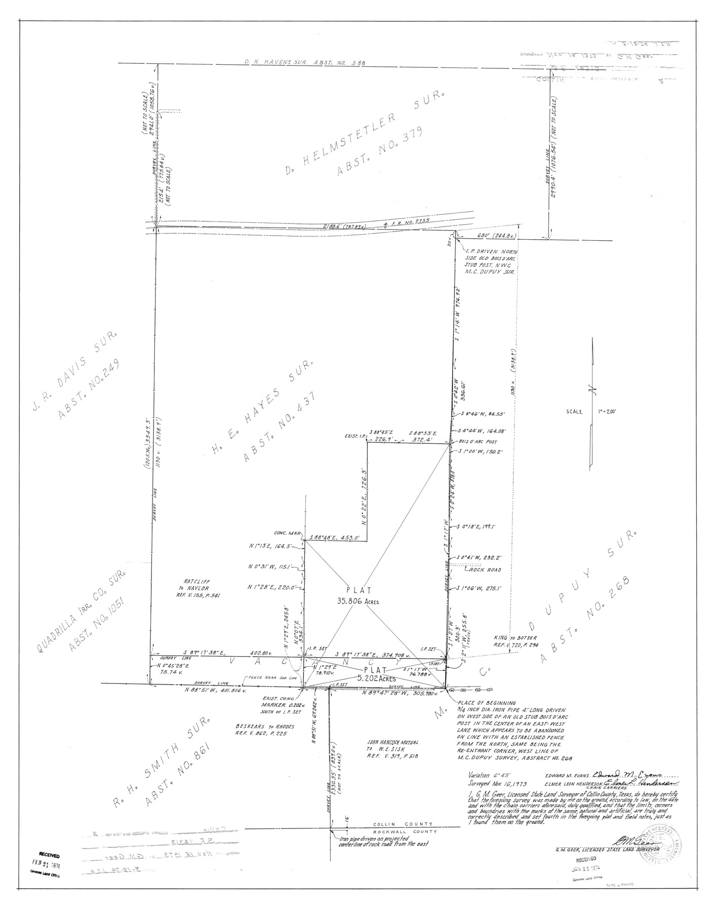 8636, Collin County Rolled Sketch 2, General Map Collection