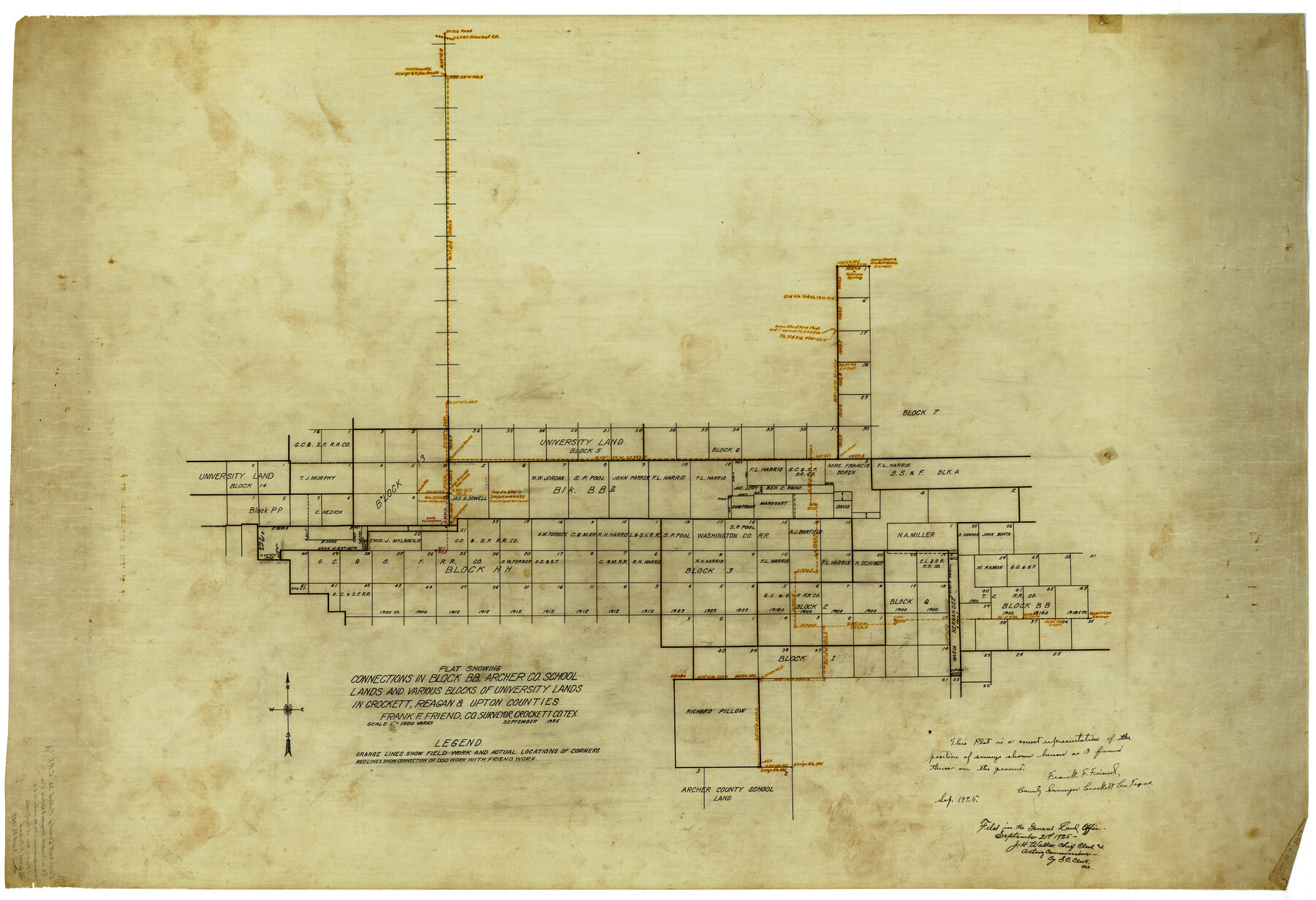 8693, Crockett County Rolled Sketch CRV, General Map Collection