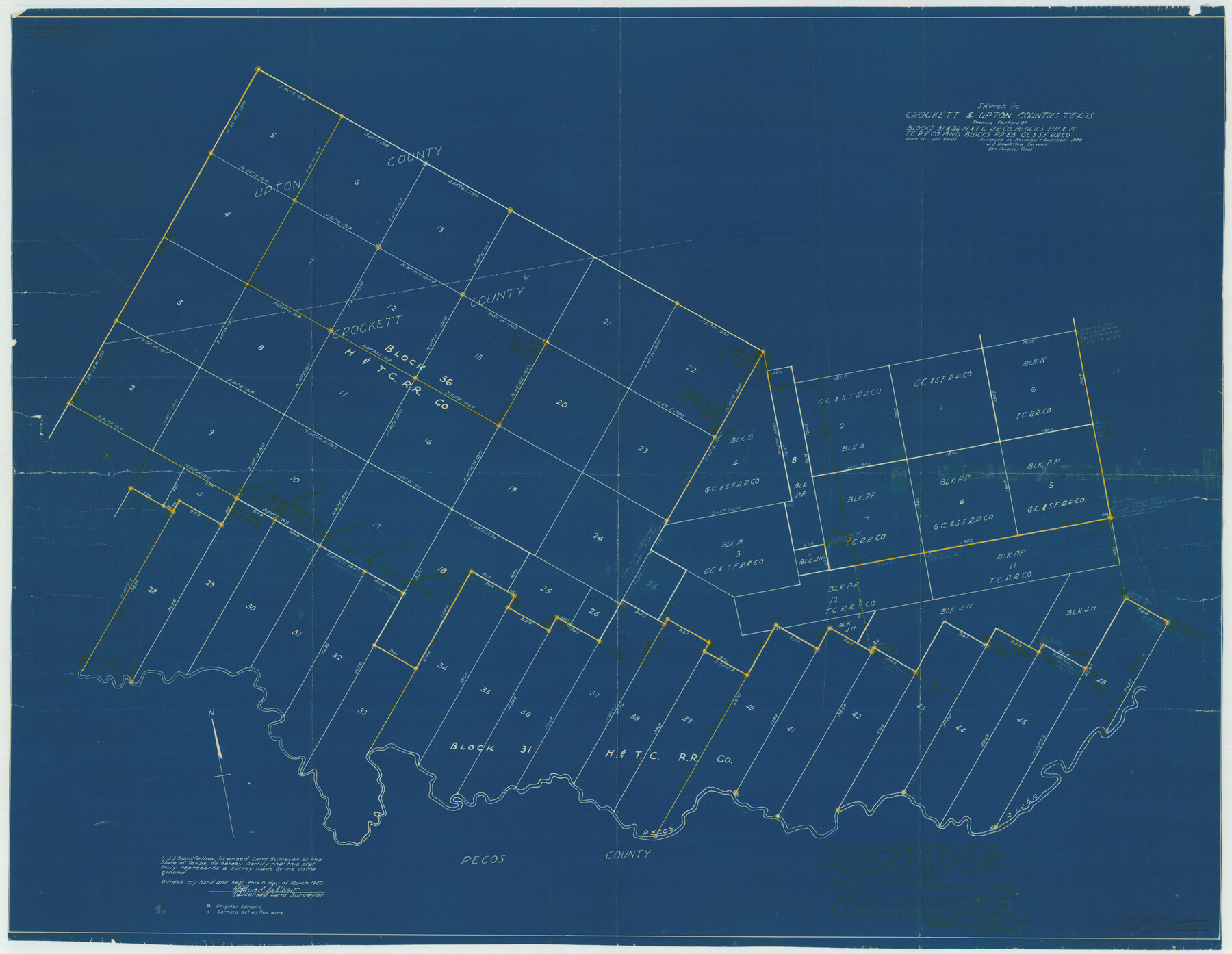 8714, Crockett County Rolled Sketch 50, General Map Collection