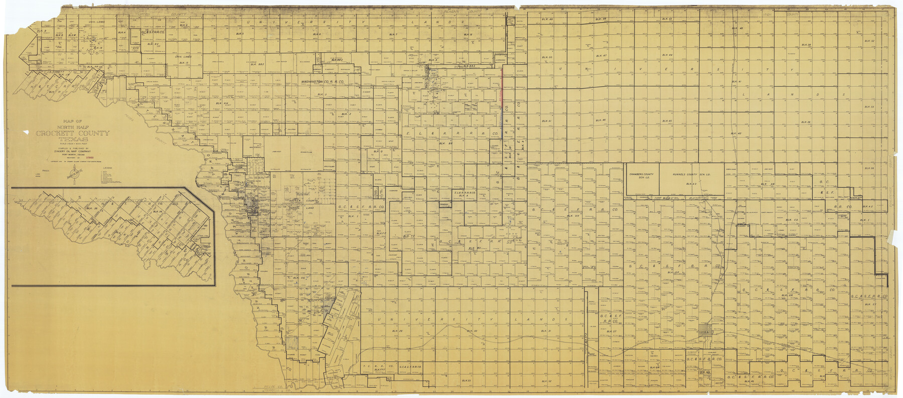 8718, Crockett County Rolled Sketch 55, General Map Collection