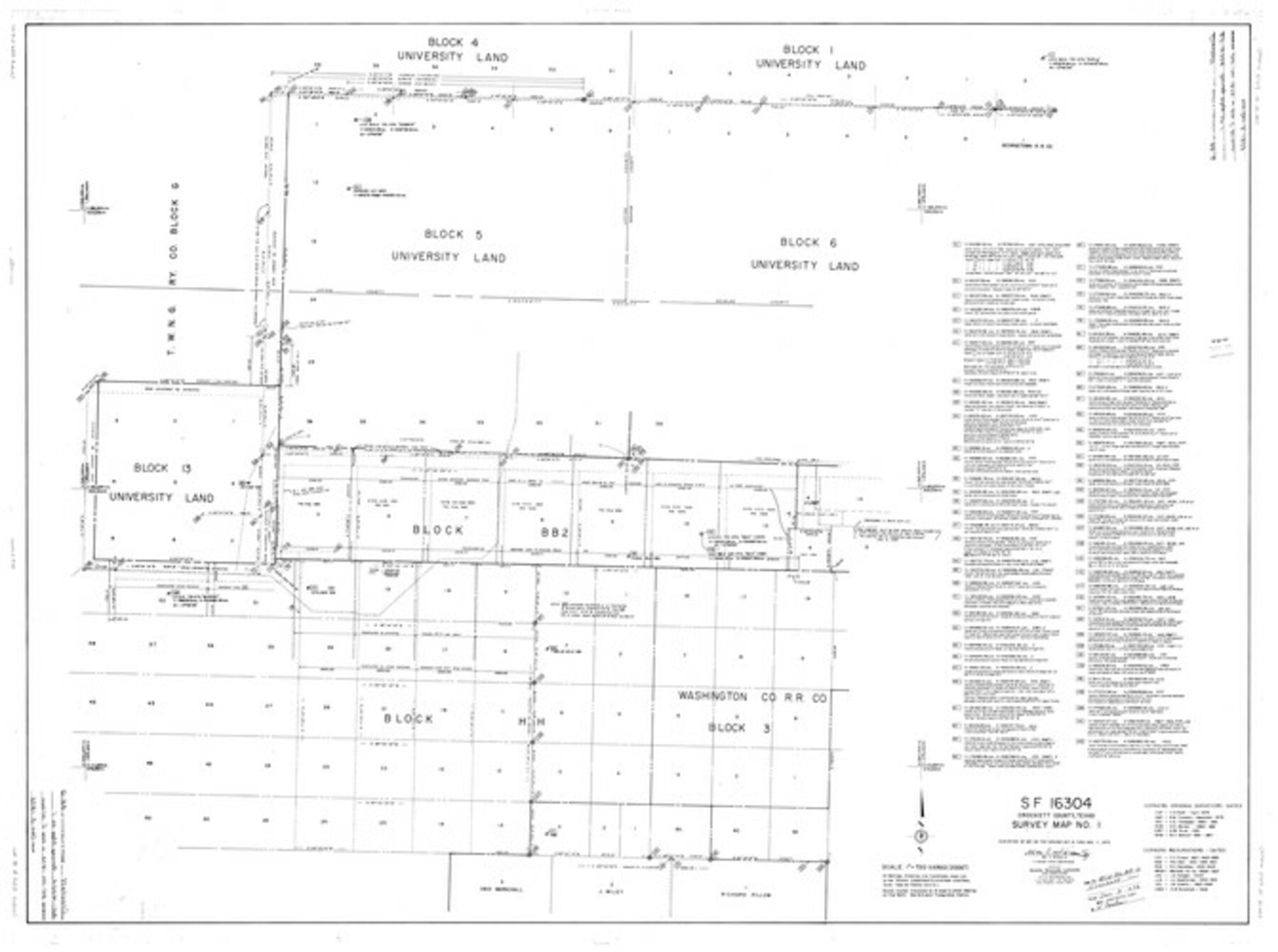 8732, Crockett County Rolled Sketch 88G, General Map Collection
