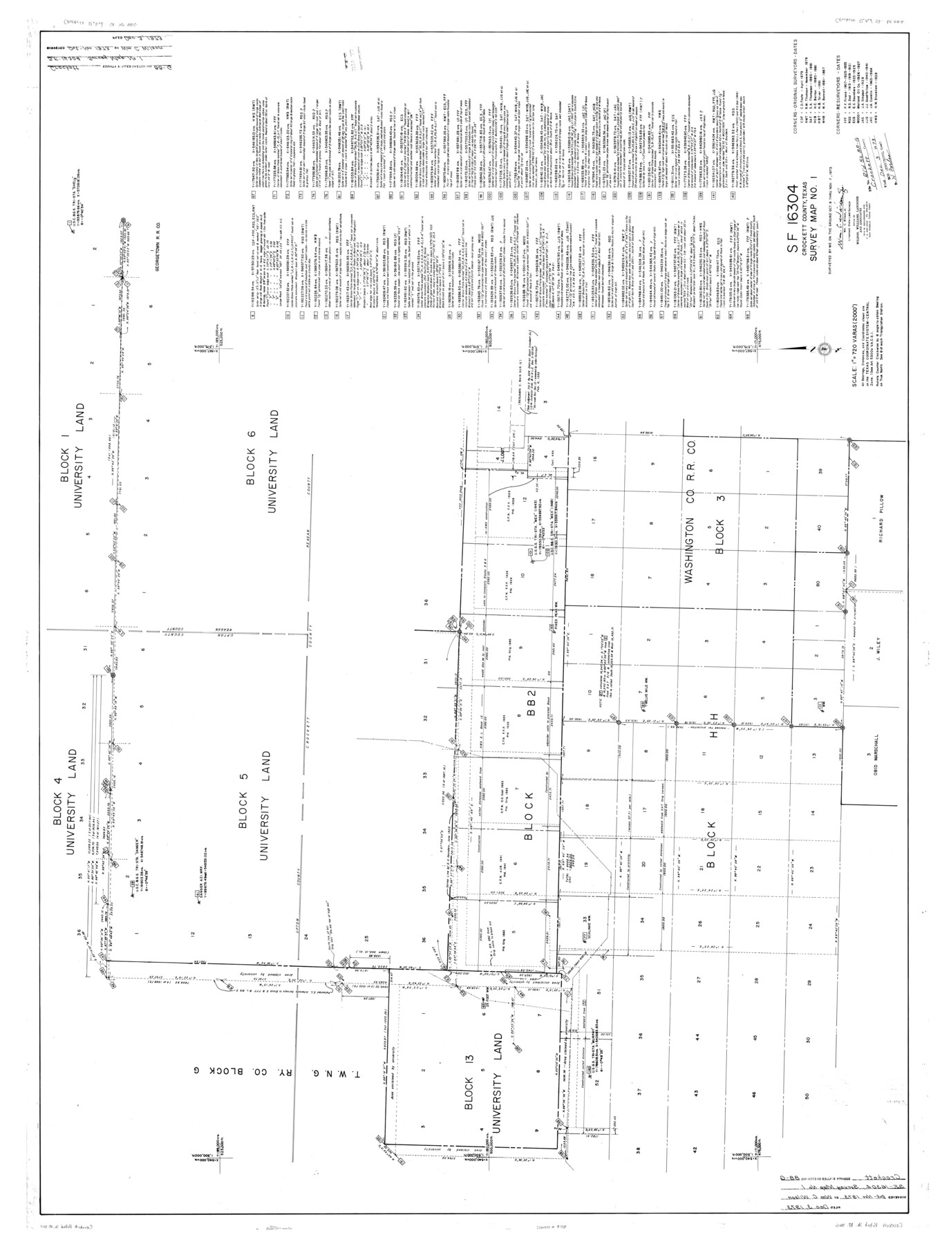 8732, Crockett County Rolled Sketch 88G, General Map Collection