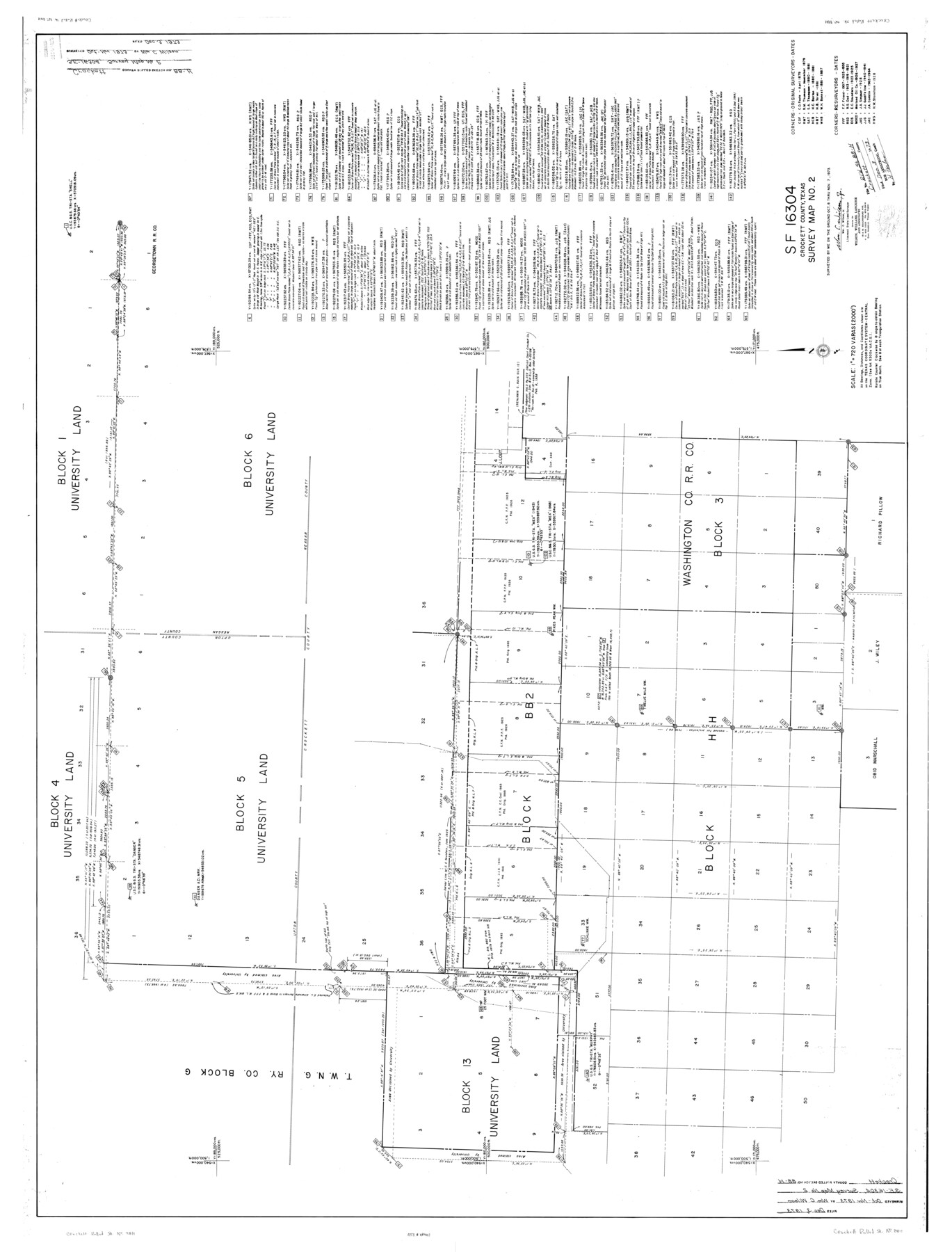 8733, Crockett County Rolled Sketch 88H, General Map Collection