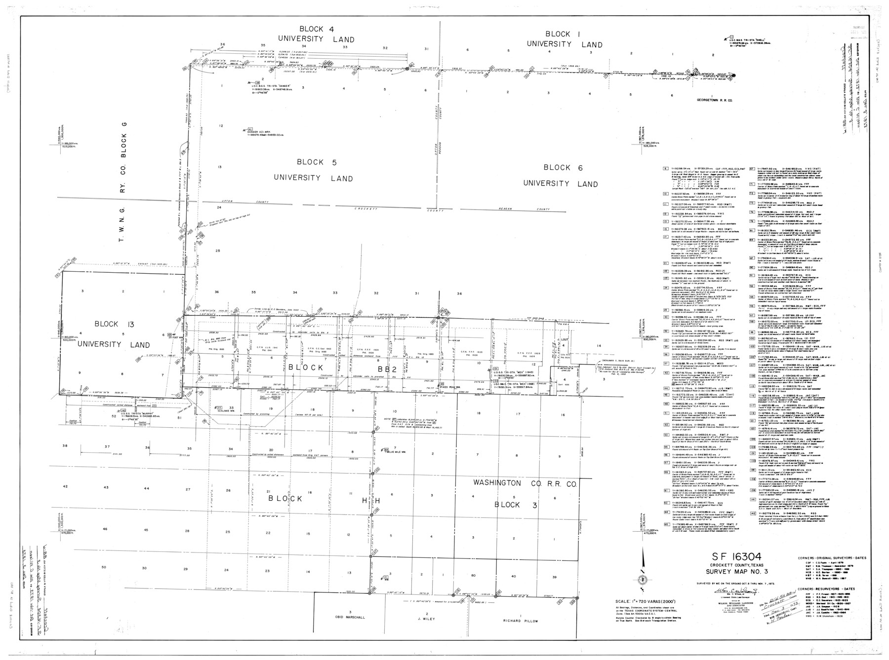 8734, Crockett County Rolled Sketch 88J, General Map Collection

