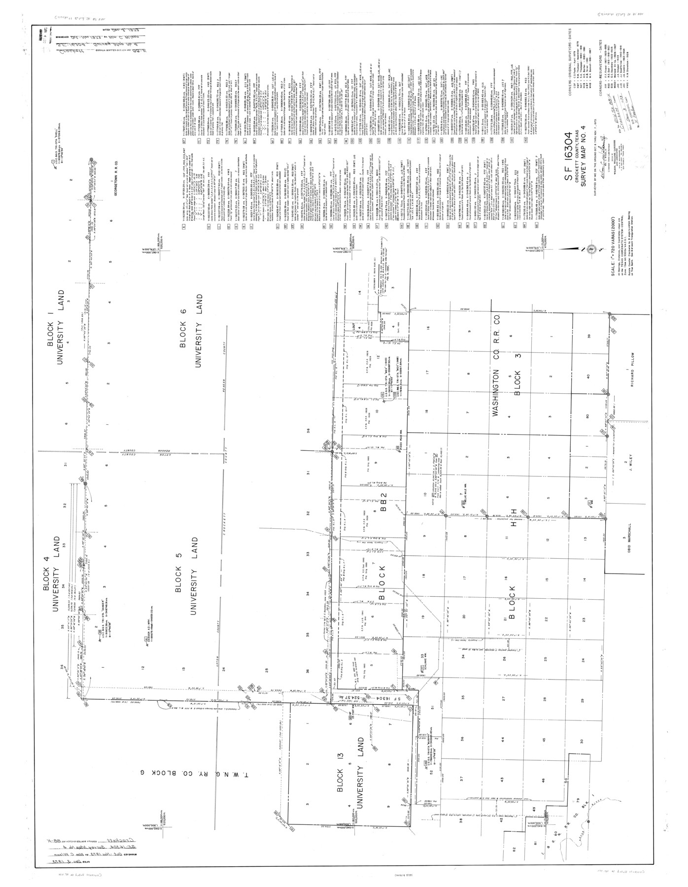 8735, Crockett County Rolled Sketch 88K, General Map Collection