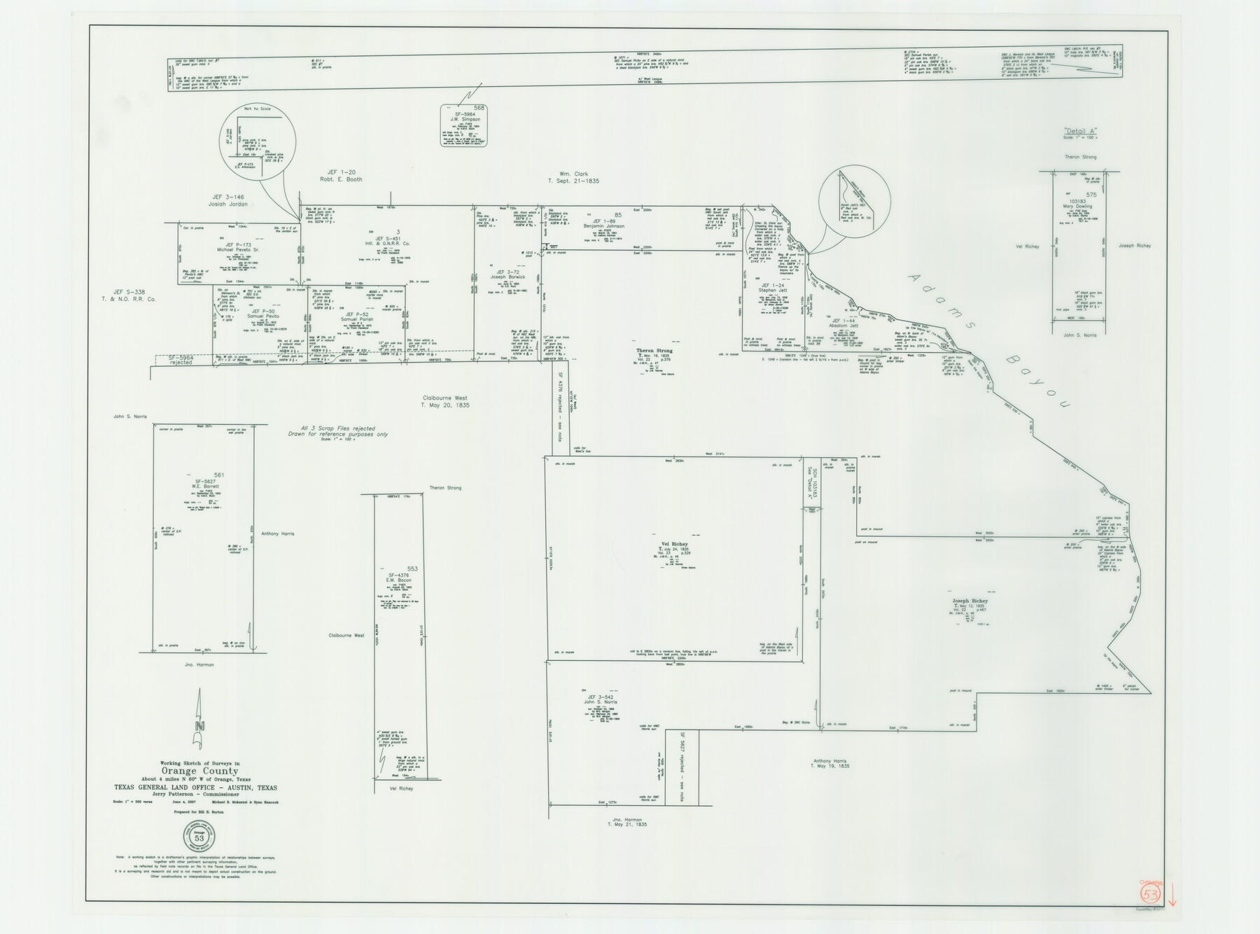 87371, Orange County Working Sketch 53, General Map Collection