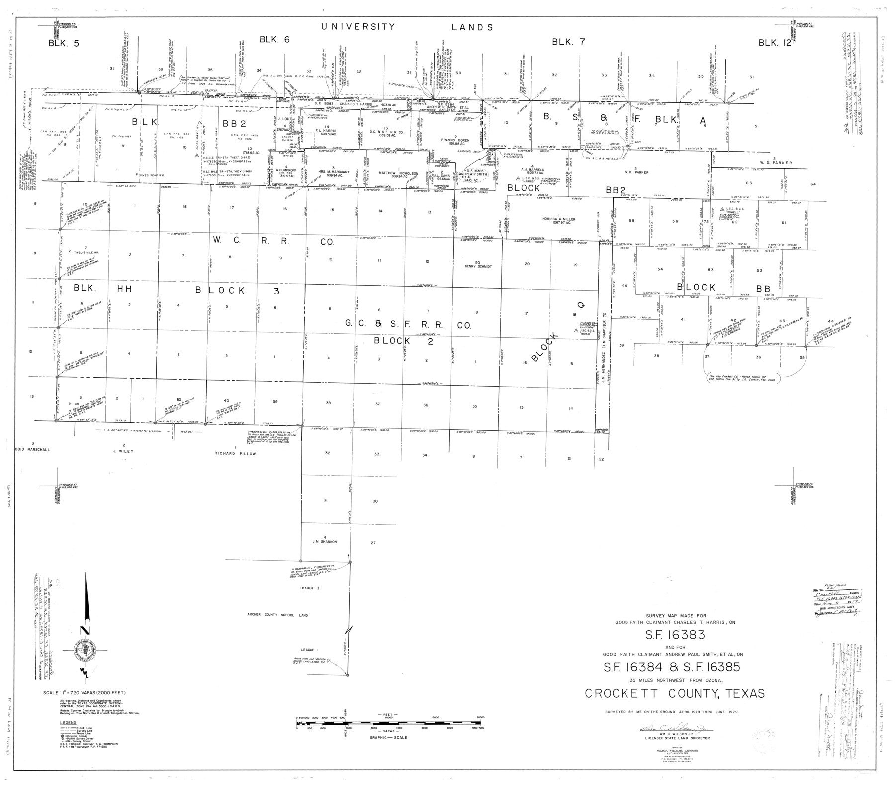 8738, Crockett County Rolled Sketch 94, General Map Collection
