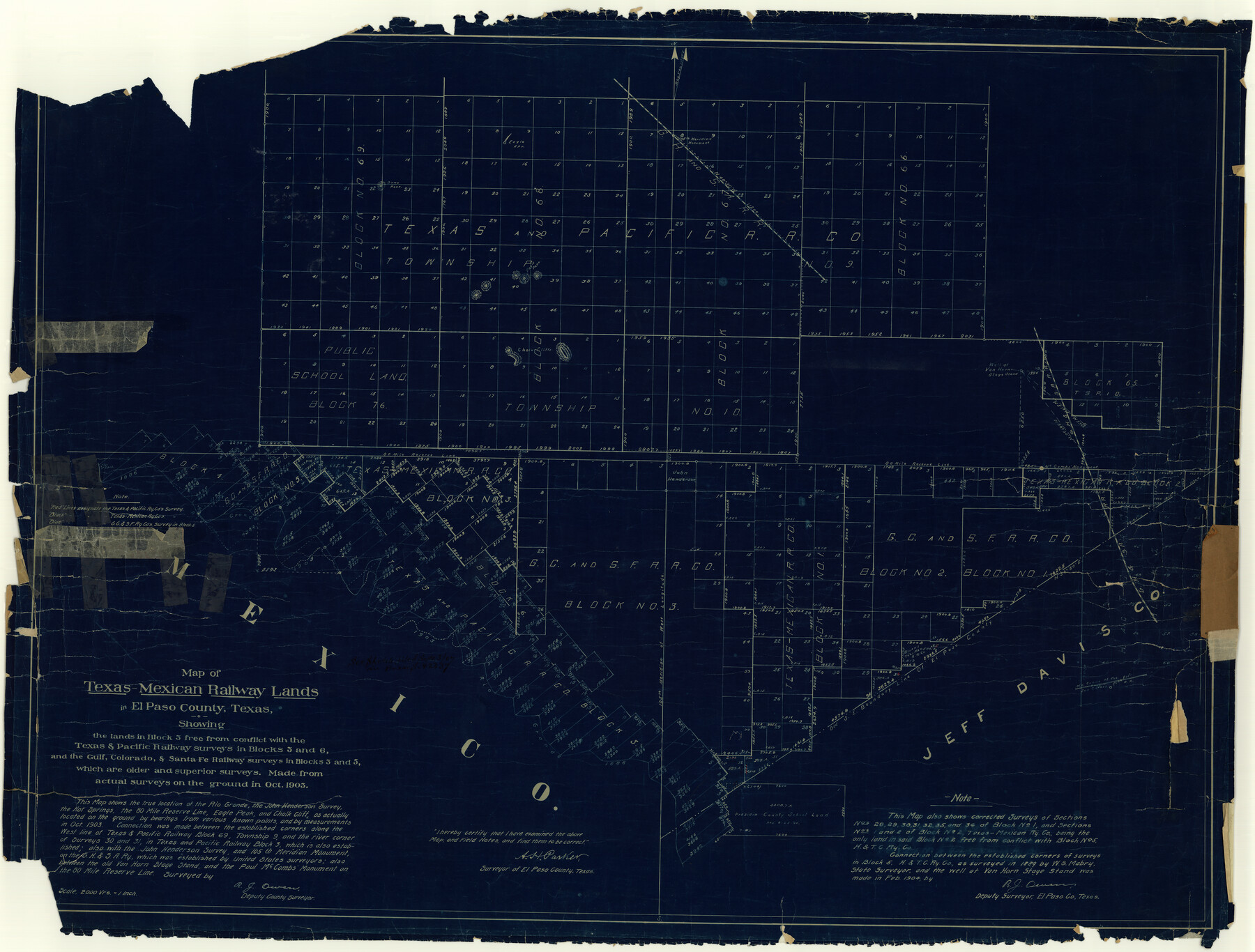 8744, Culberson County Rolled Sketch 15, General Map Collection
