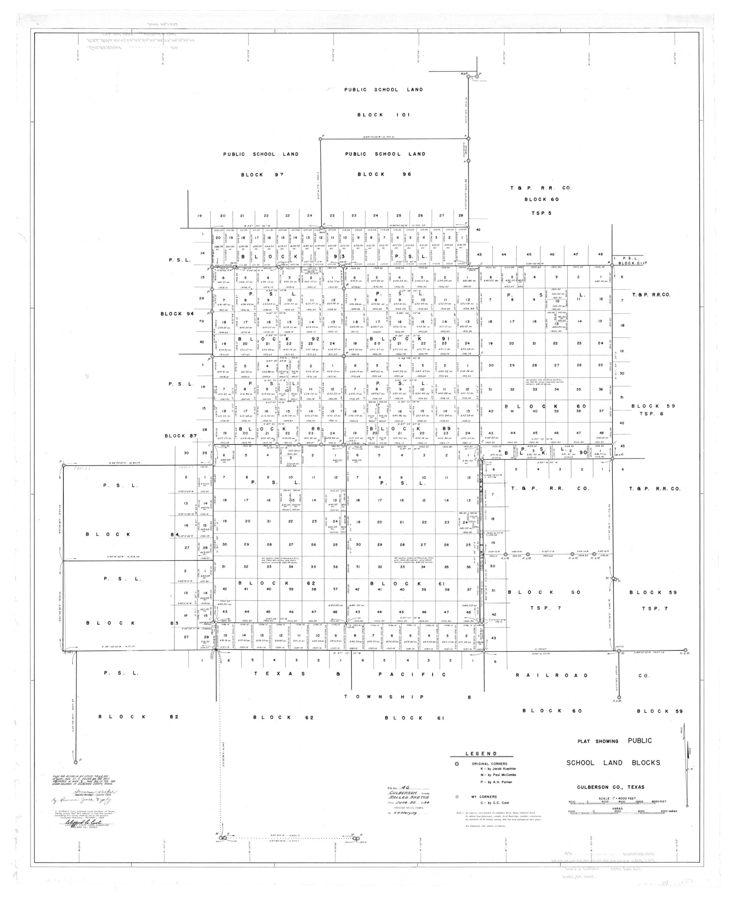 8754, Culberson County Rolled Sketch 46, General Map Collection