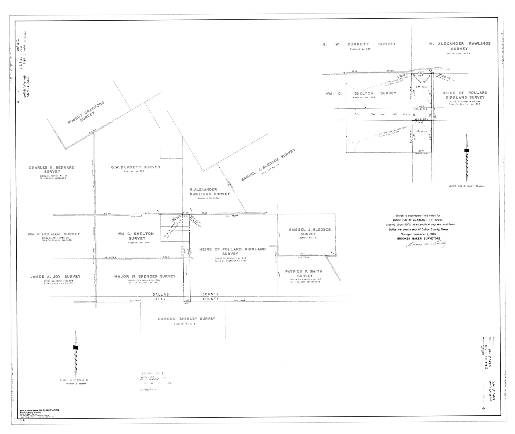 8769, Dallas County Rolled Sketch 6, General Map Collection