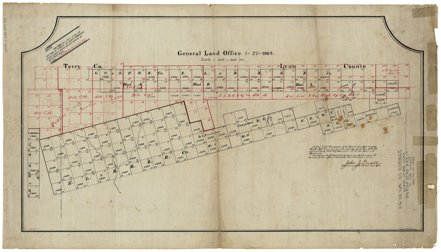 8770, Dawson County Rolled Sketch 3, General Map Collection