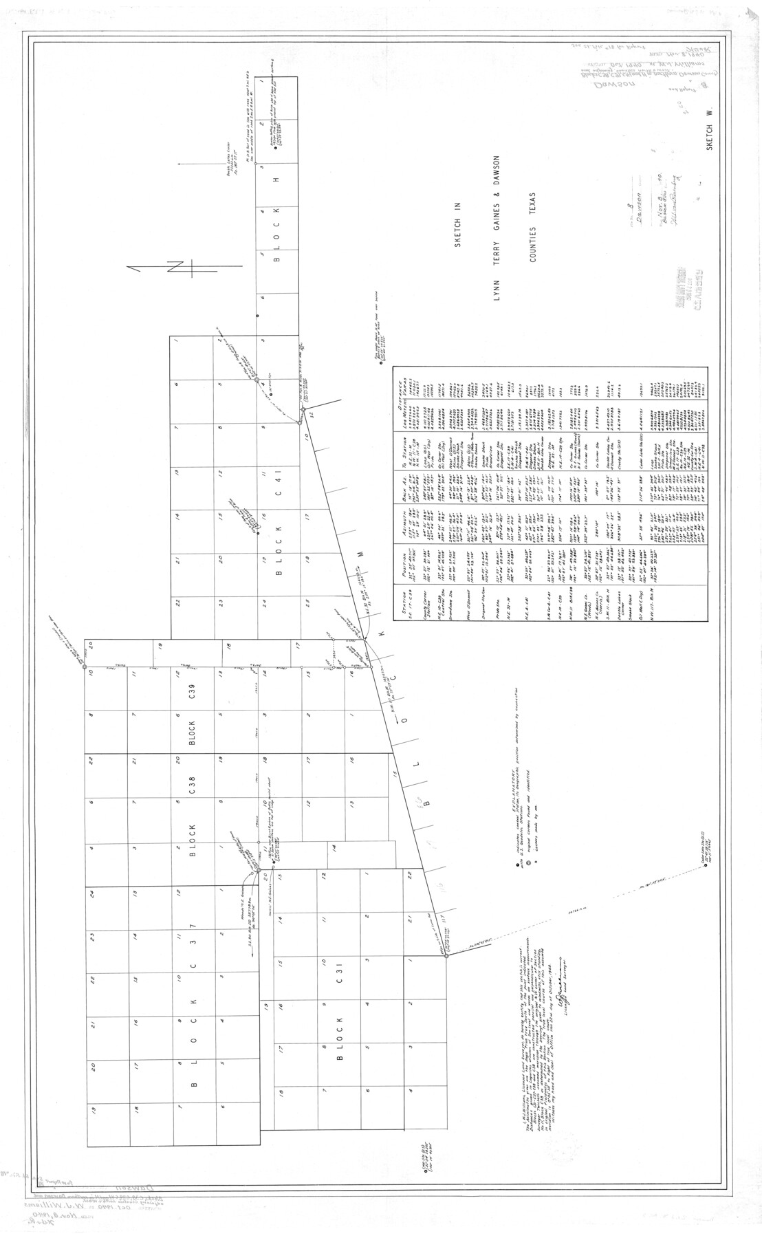 8772, Dawson County Rolled Sketch 8, General Map Collection