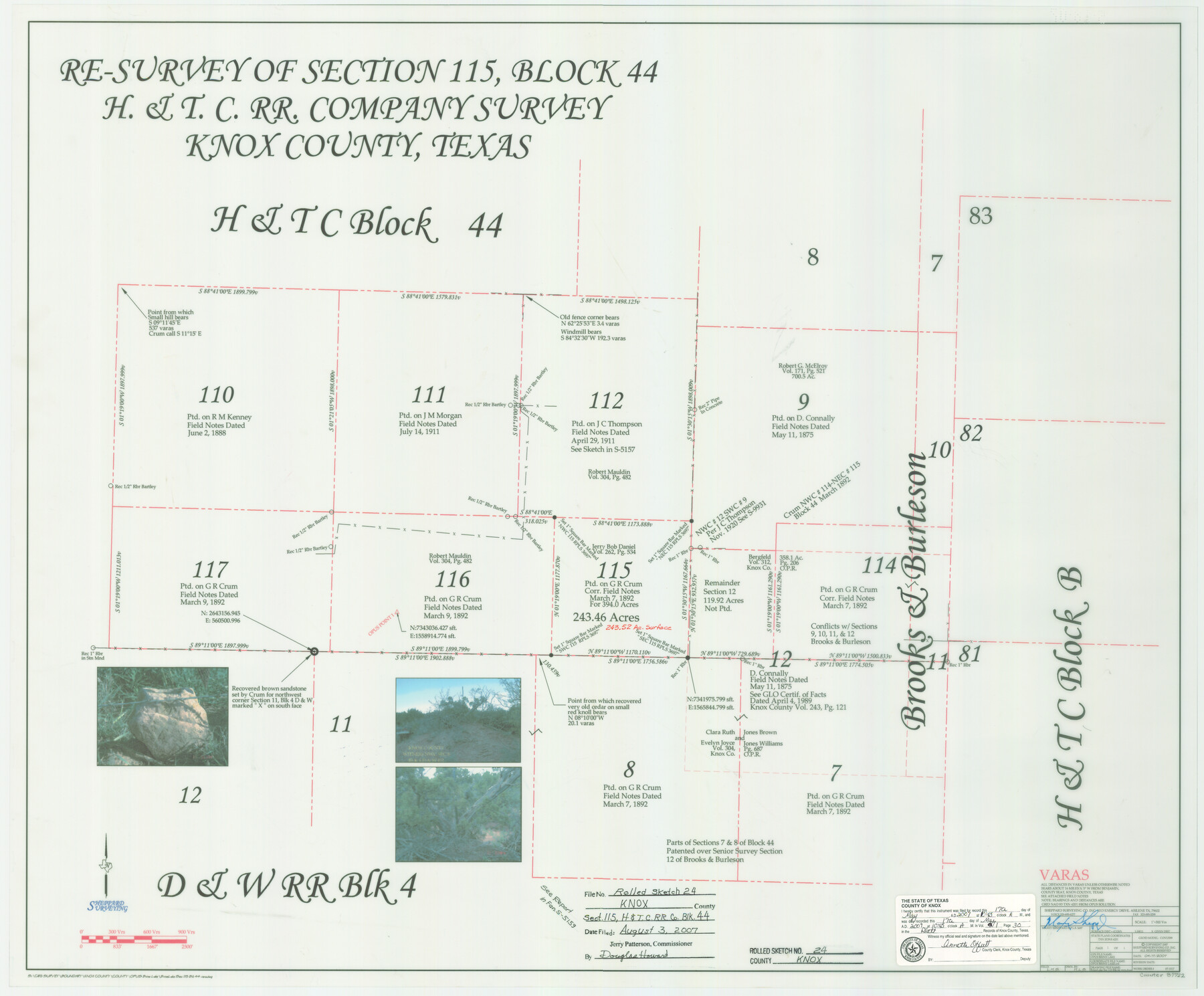 87722, Knox County Rolled Sketch 24, General Map Collection