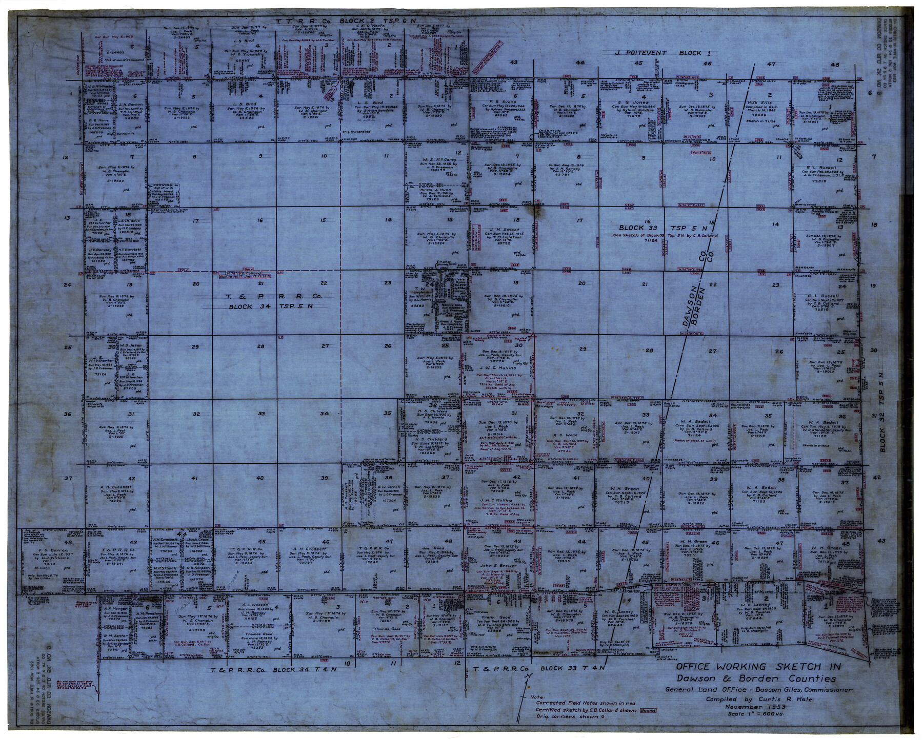 8773, Dawson County Rolled Sketch 9, General Map Collection